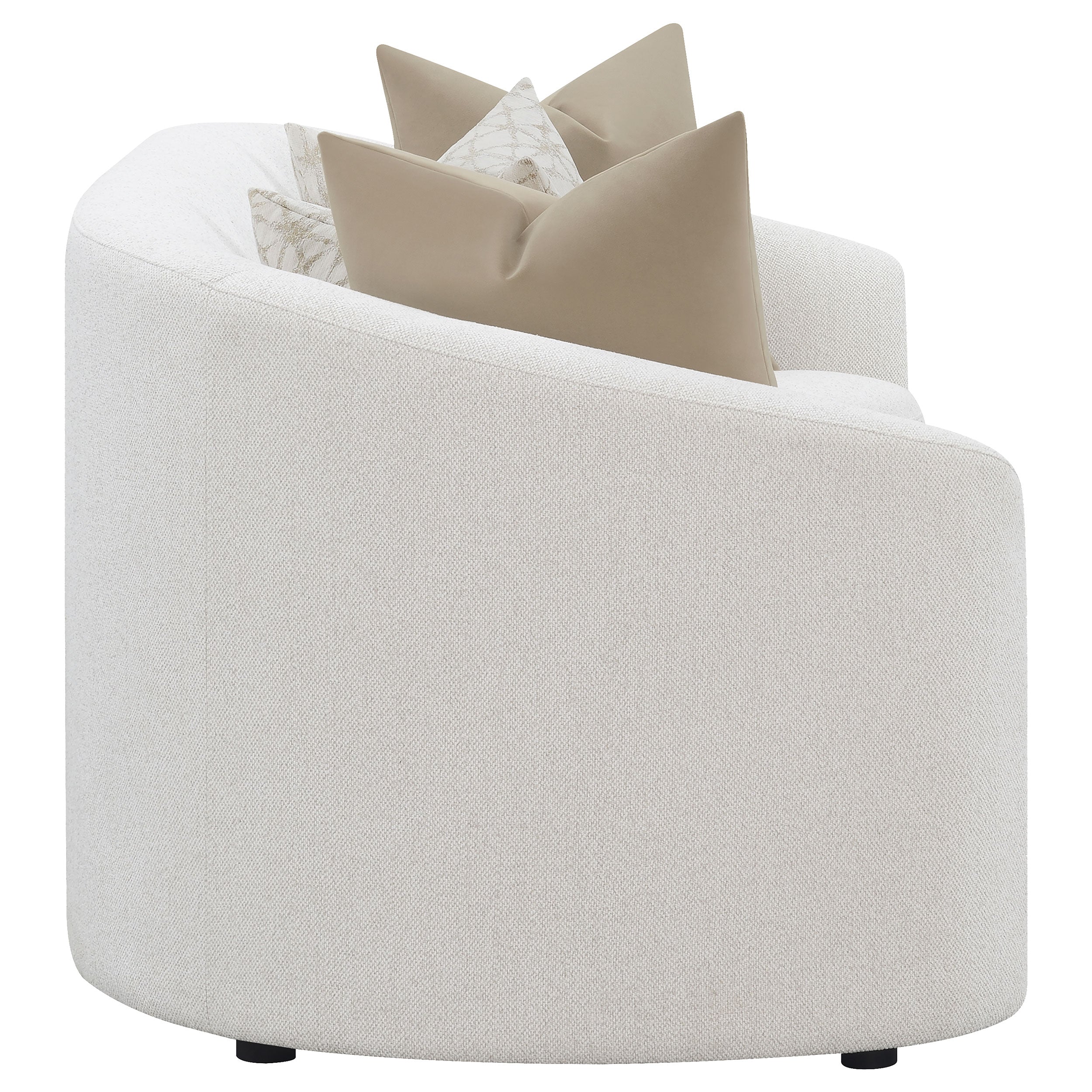 Rainn 2-piece Boucle Upholstered Sloped Arm Sofa Set Latte — view 6