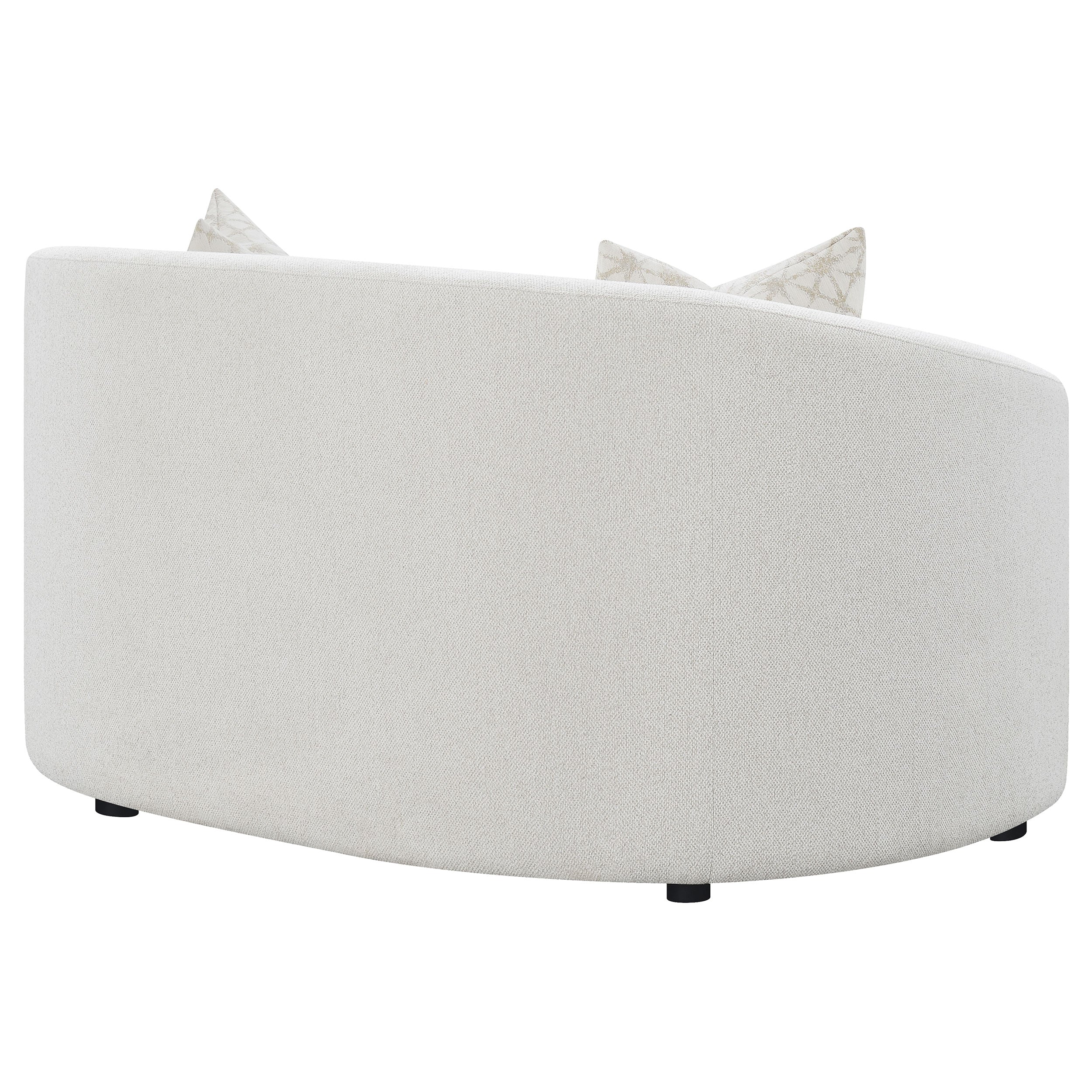 Rainn Boucle Upholstered Sloped Arm Loveseat Latte — view 7