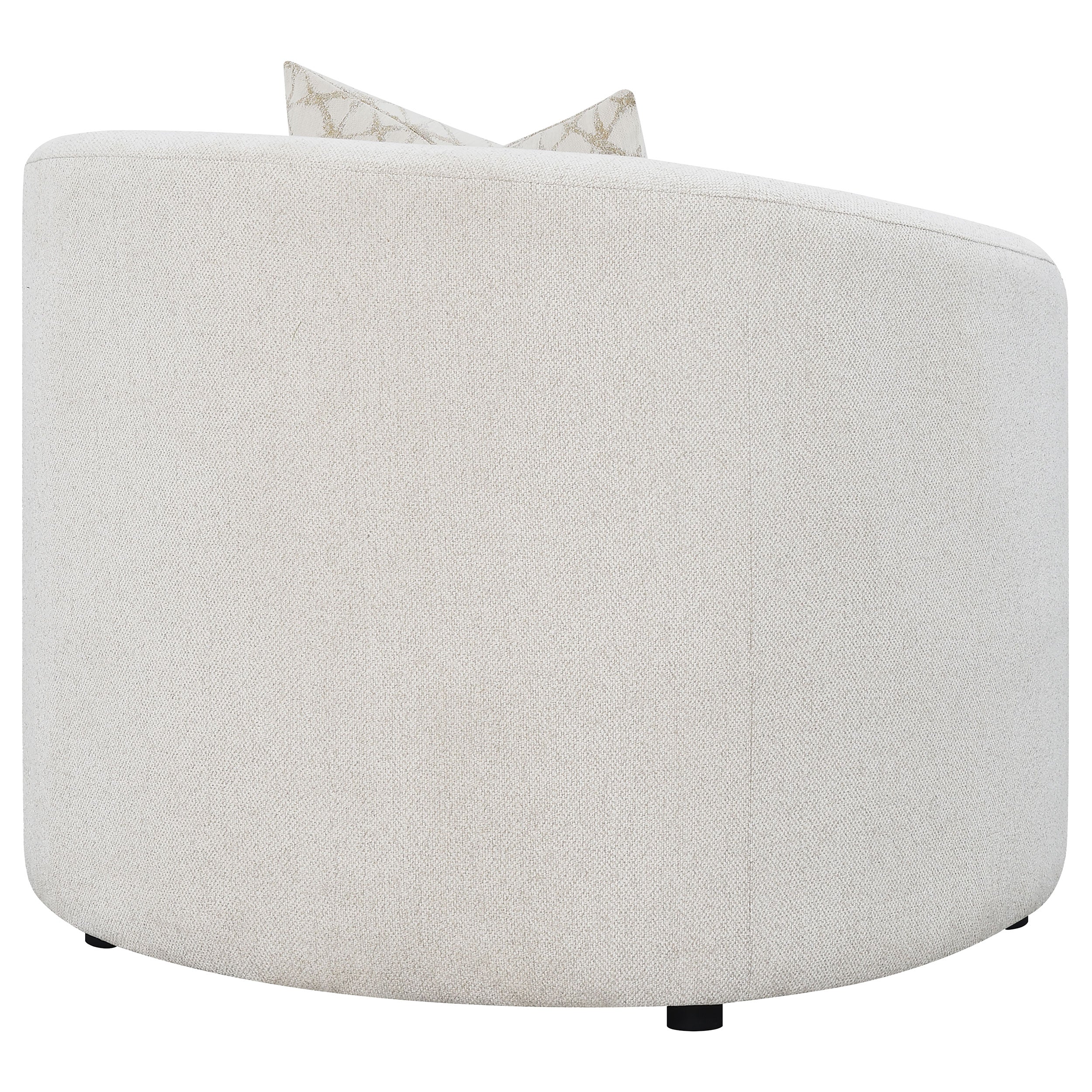 Rainn Boucle Upholstered Sloped Arm Accent Chair Latte — view 7