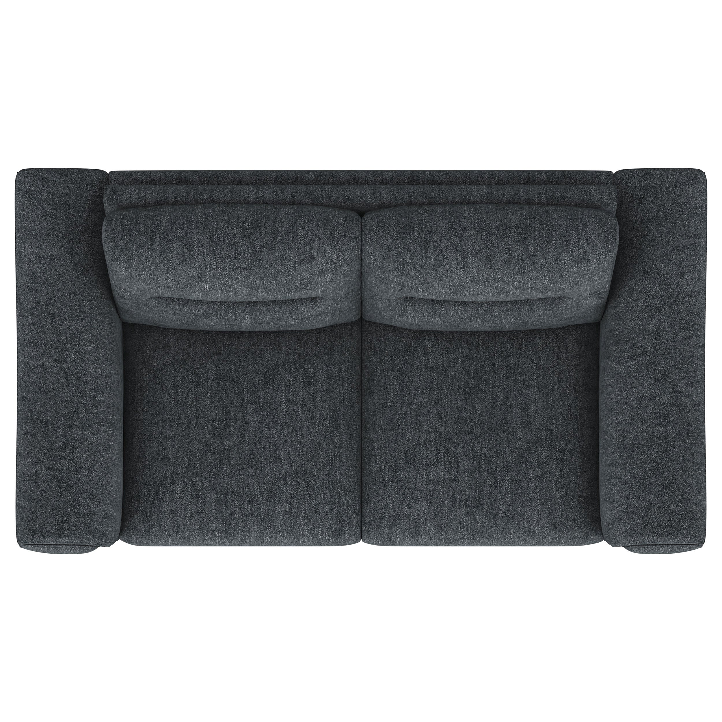 Nolan Upholstered Sloped Track Arm Loveseat Charcoal — view 10