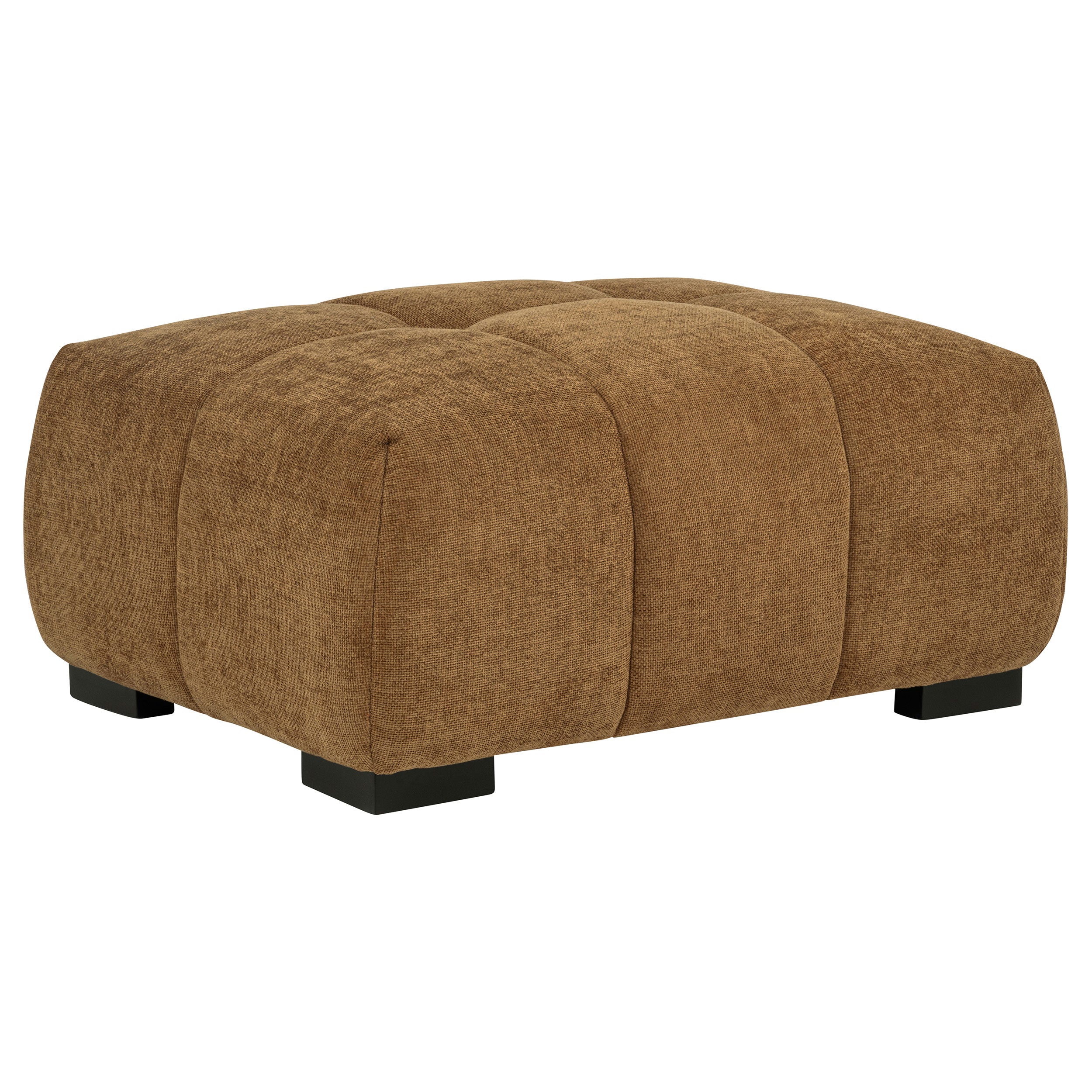 Octavia Upholstered Rectangular Ottoman Amber — view 1