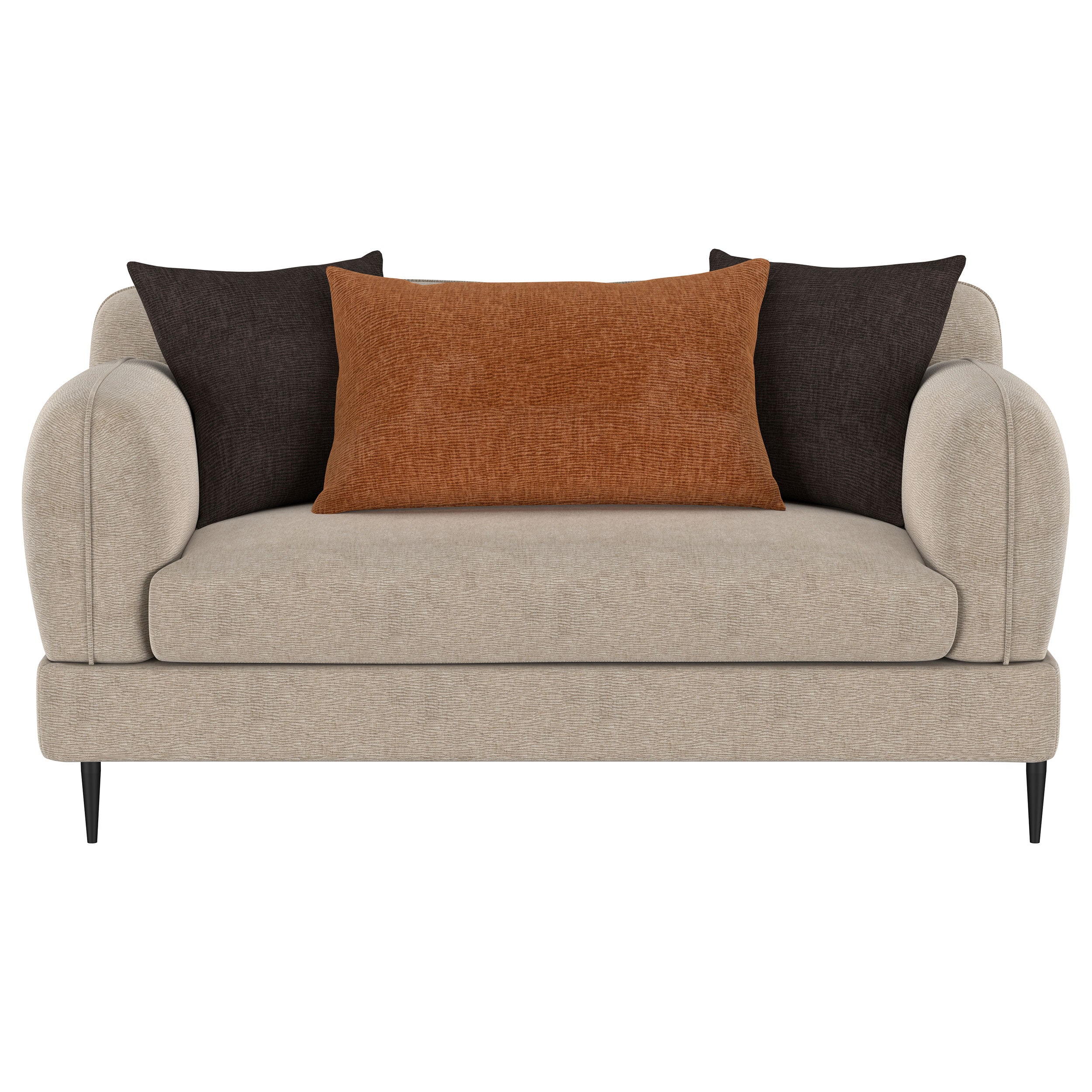 Jade 2-piece Chenille Upholstered Sofa Set Latte — view 8