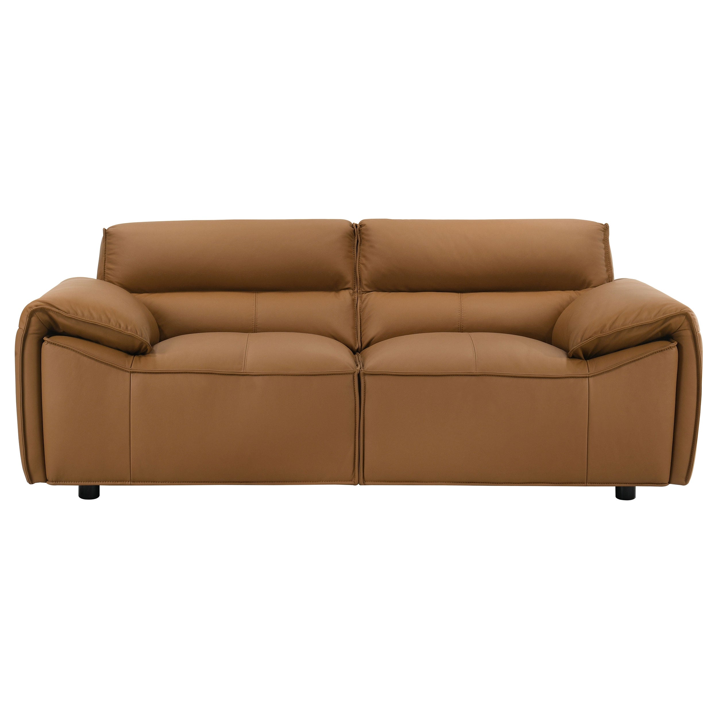 Buxton 2-piece Leather Upholstered Sofa Set Orange — view 9
