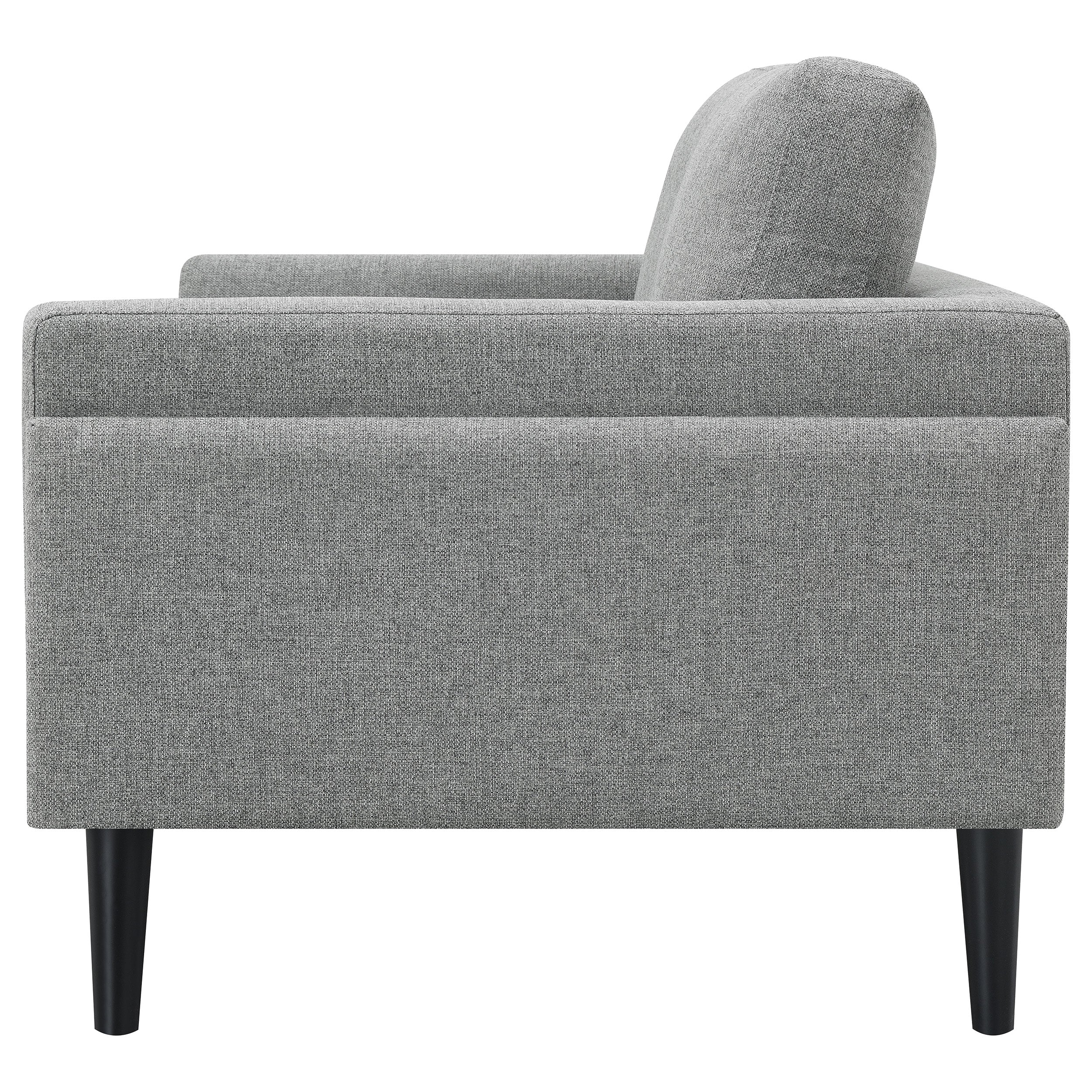 Rilynn Upholstered Track Arm Loveseat Grey — view 5
