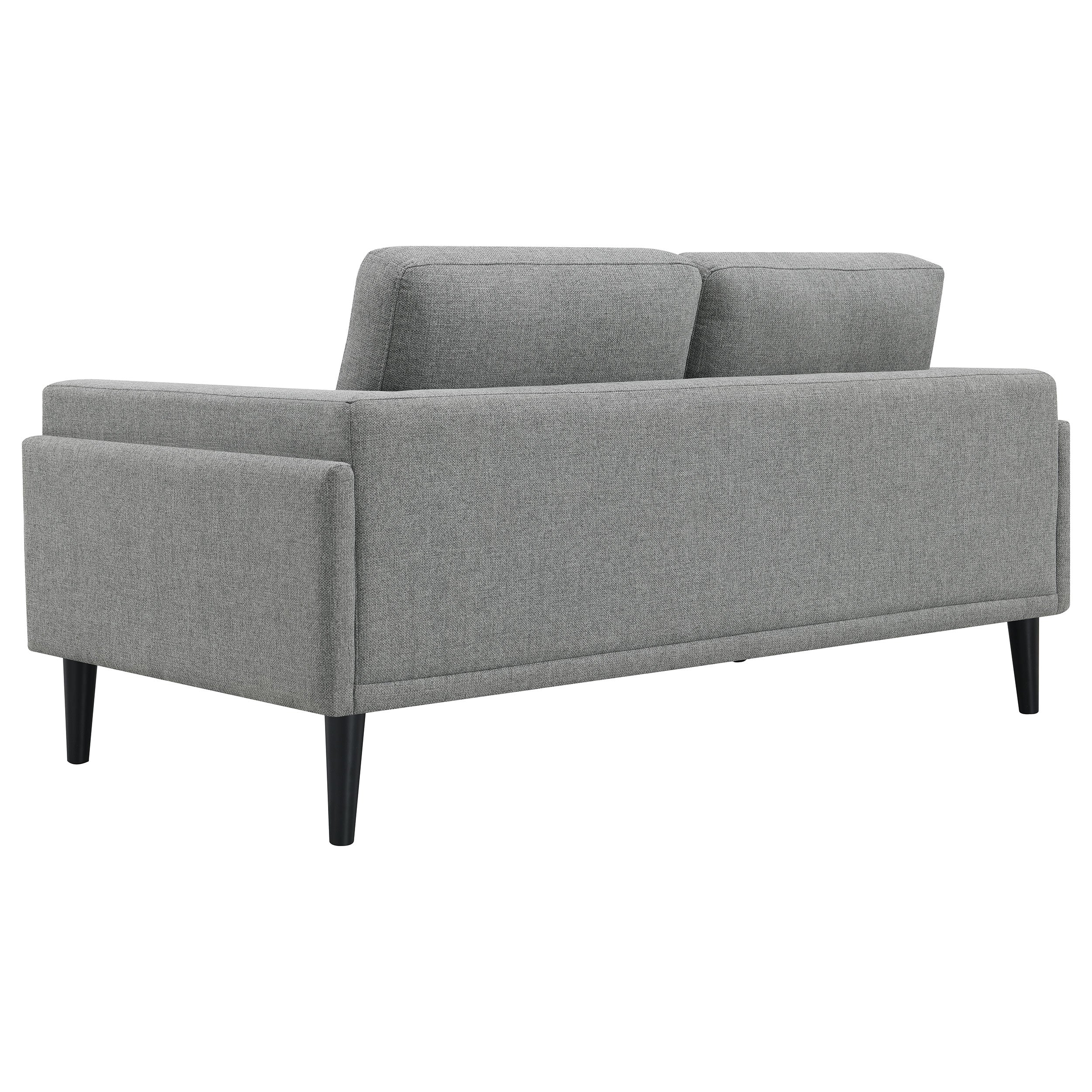 Rilynn Upholstered Track Arm Loveseat Grey — view 6