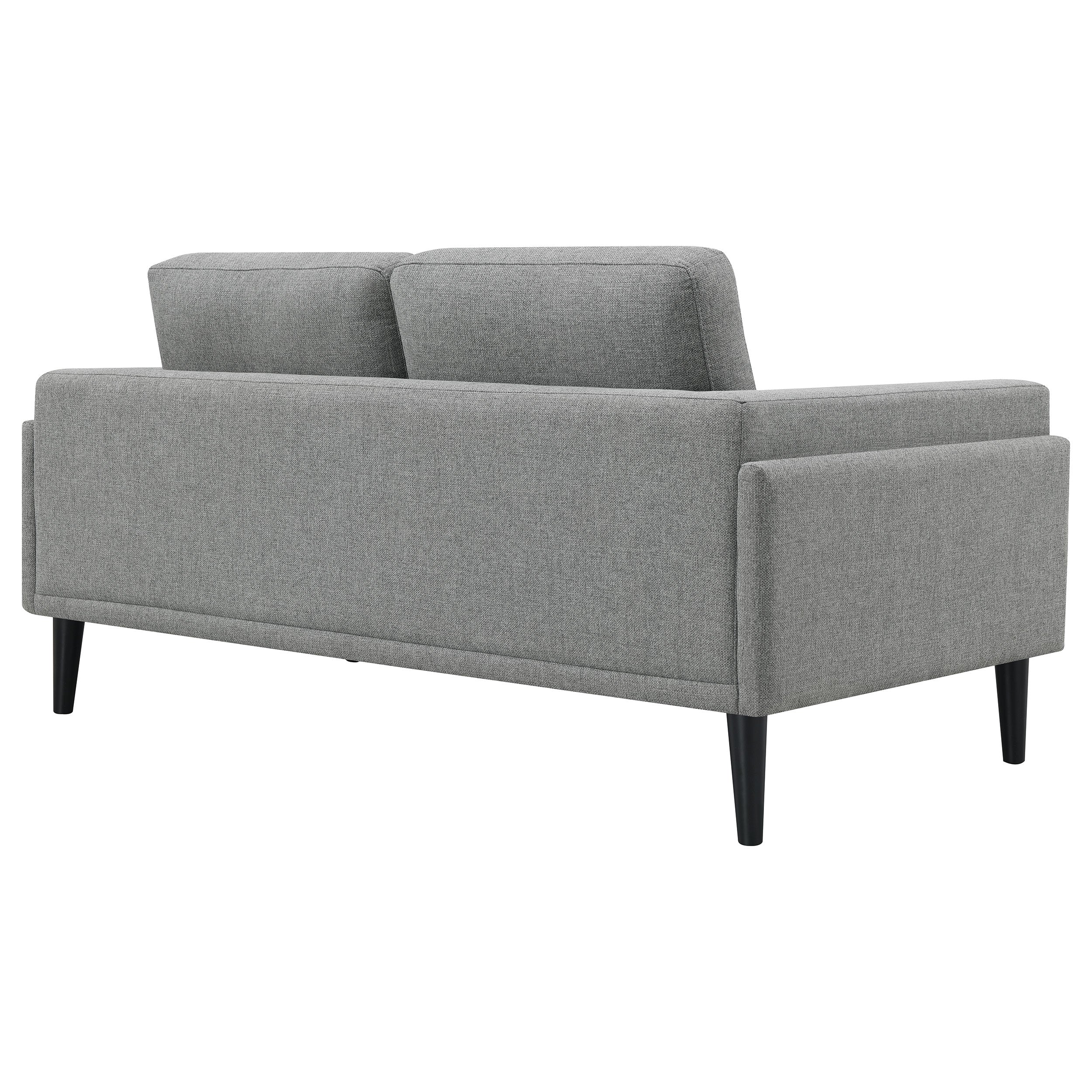Rilynn Upholstered Track Arm Loveseat Grey — view 7