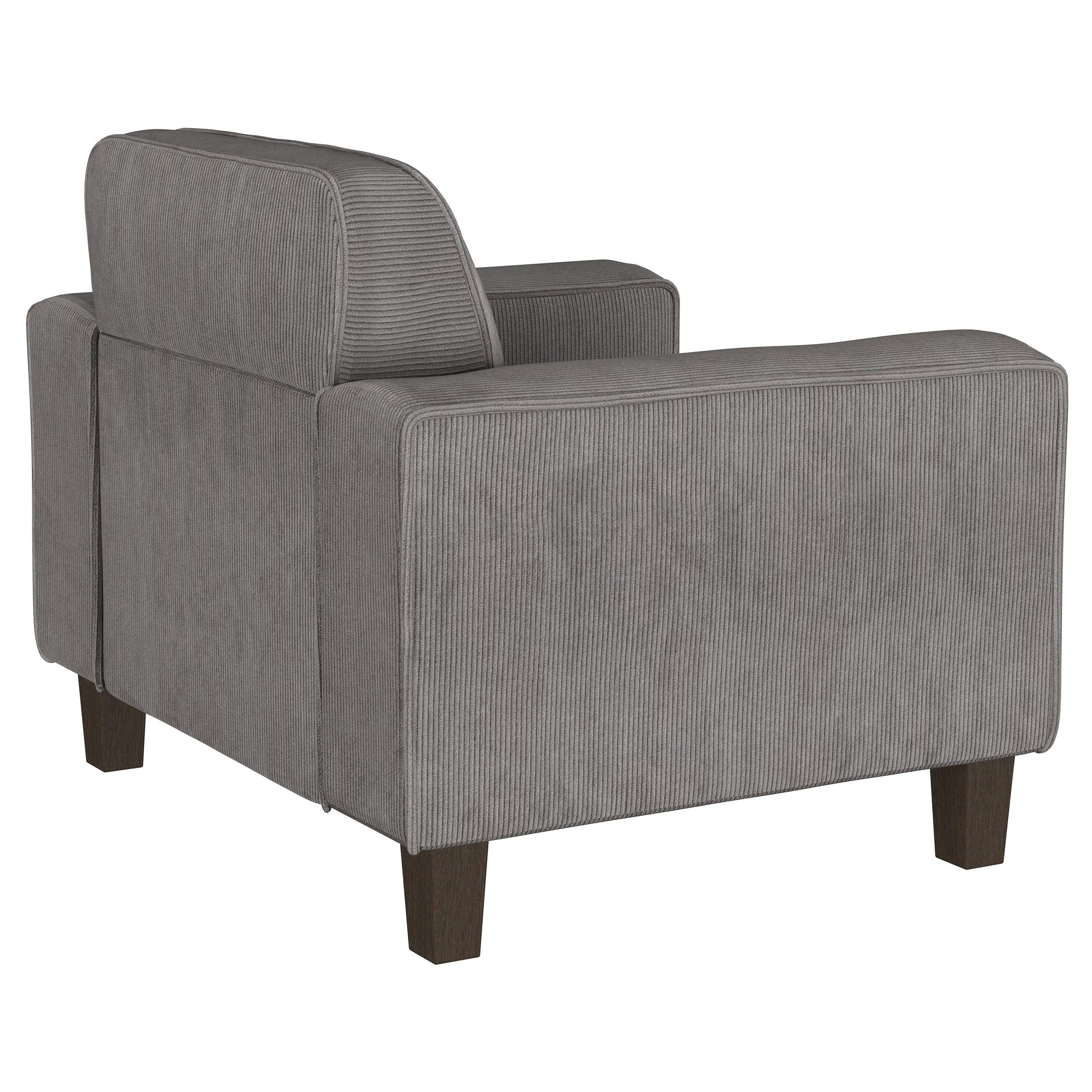 Deerhurst Upholstered Track Arm Tufted Accent Chair Charcoal — view 8
