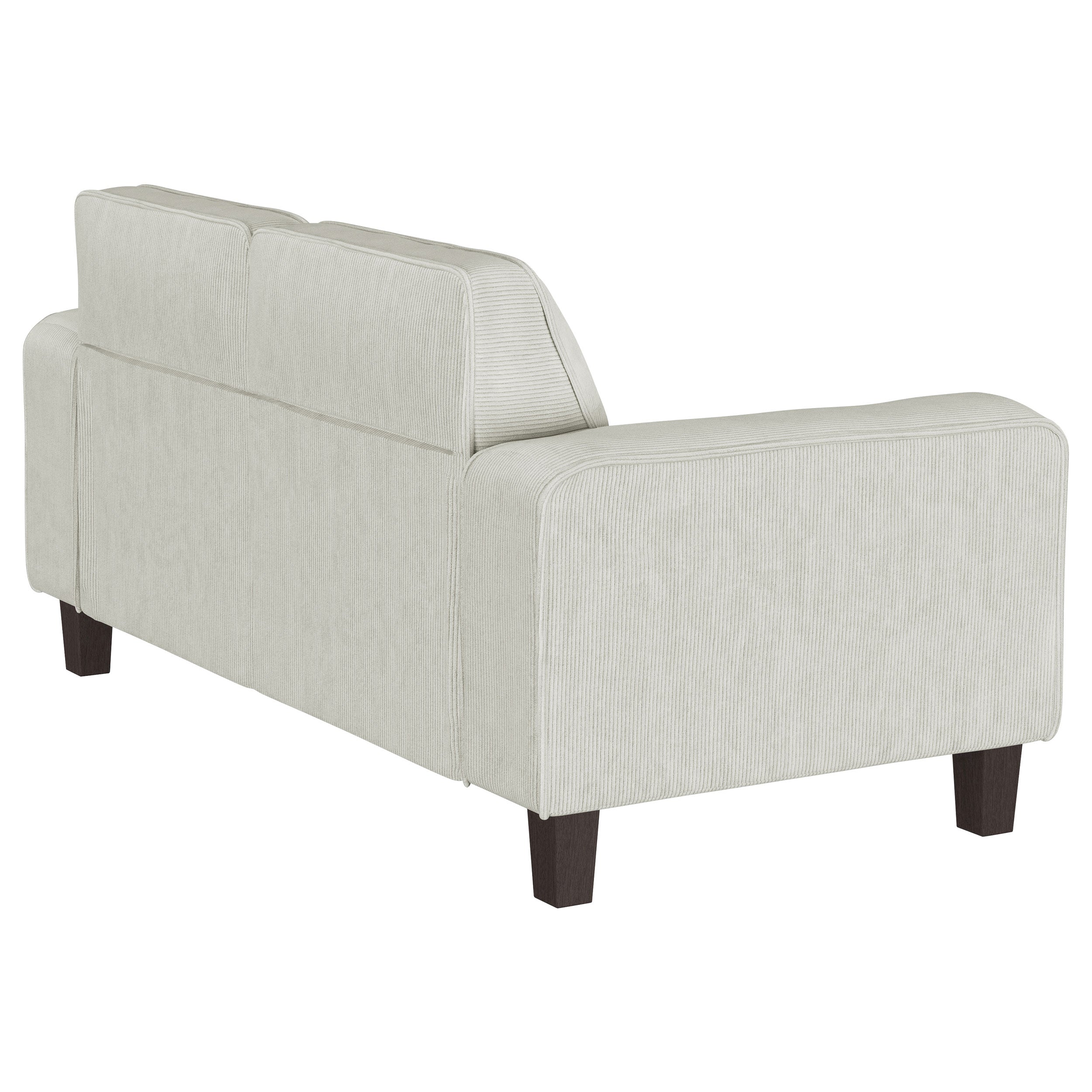 Deerhurst Upholstered Track Arm Tufted Loveseat Greige — view 8