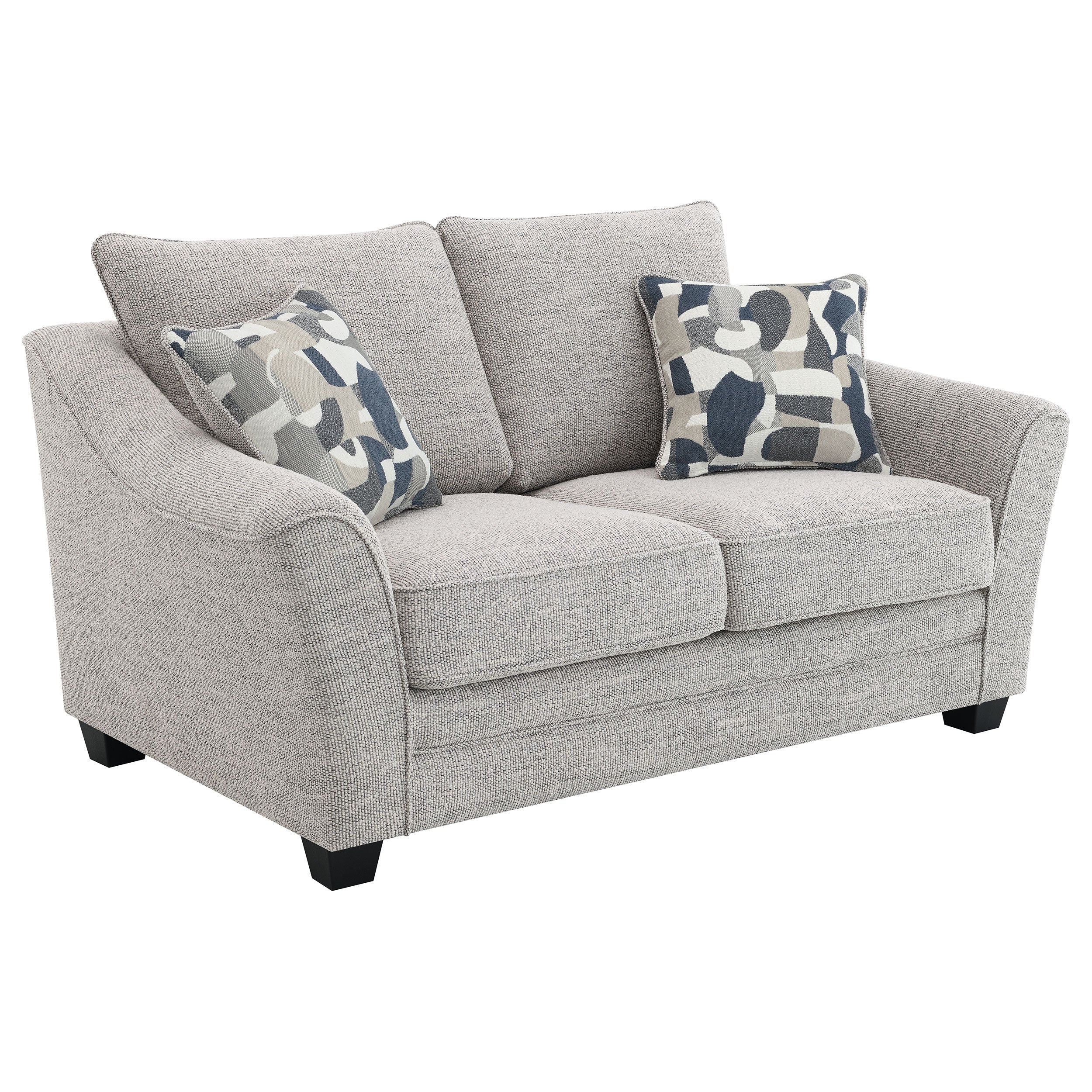 Tomkins 2-piece Boucle Upholstered Sofa Set Light Grey — view 7