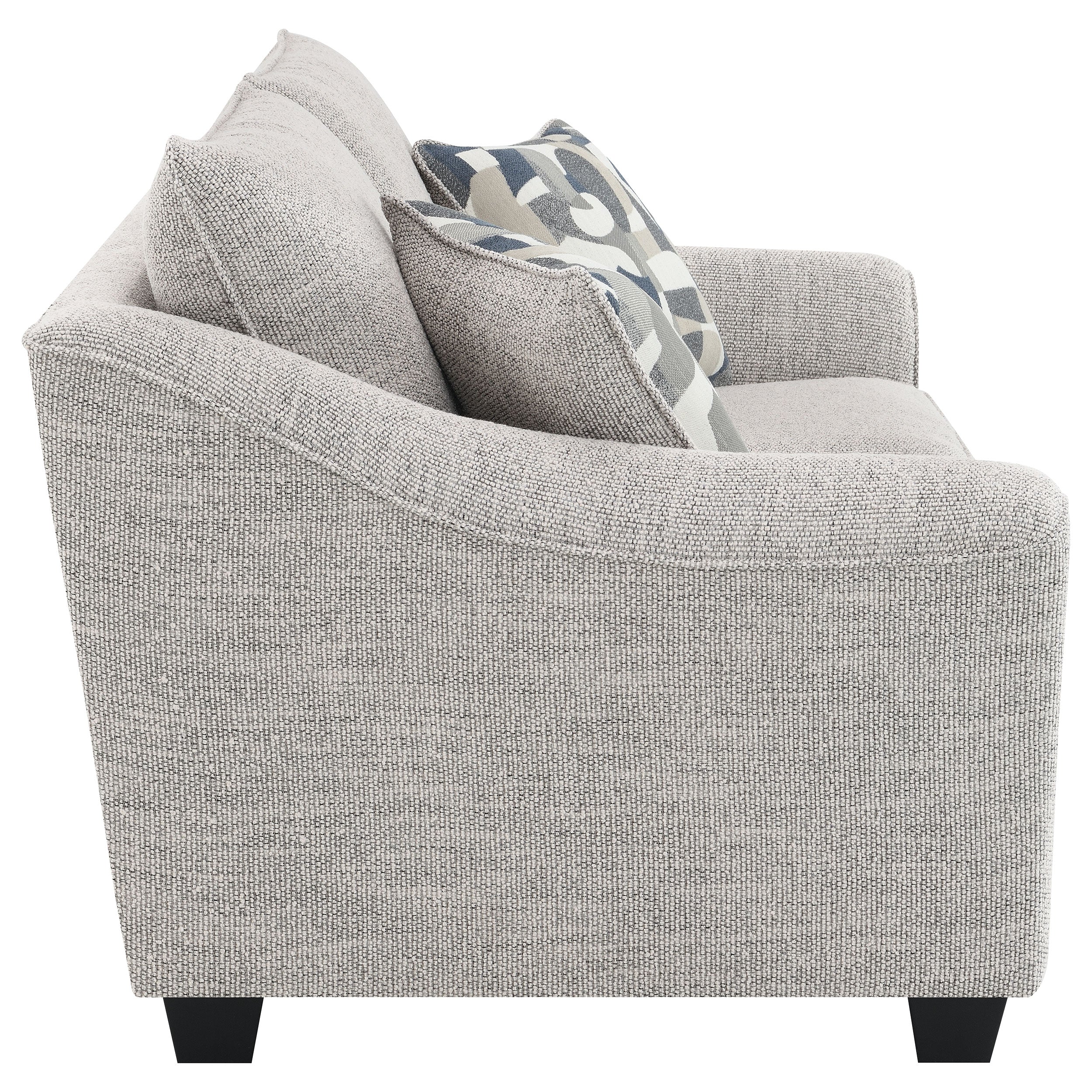 Tomkins 2-piece Boucle Upholstered Sofa Set Light Grey — view 10