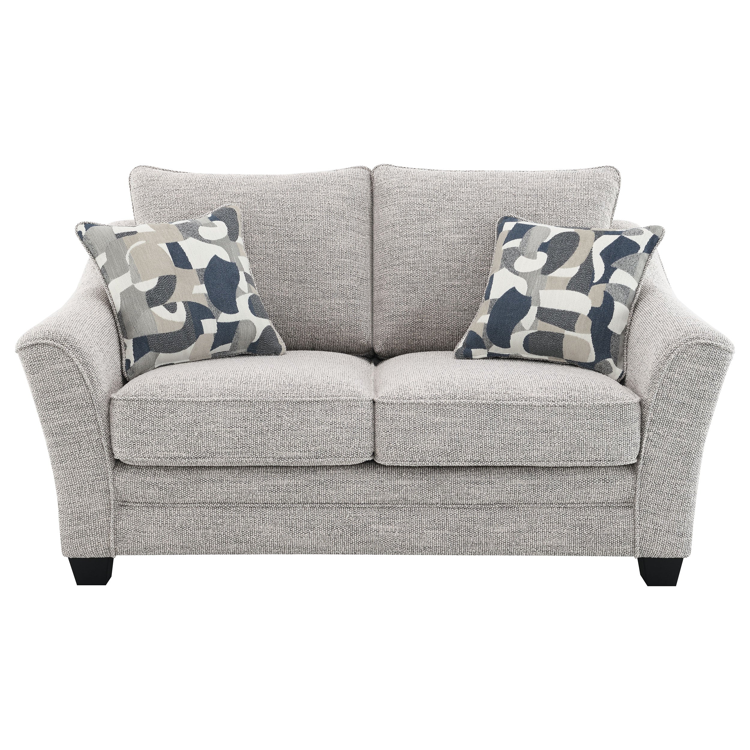 Tomkins Boucle Upholstered Loveseat Light Grey — view 3