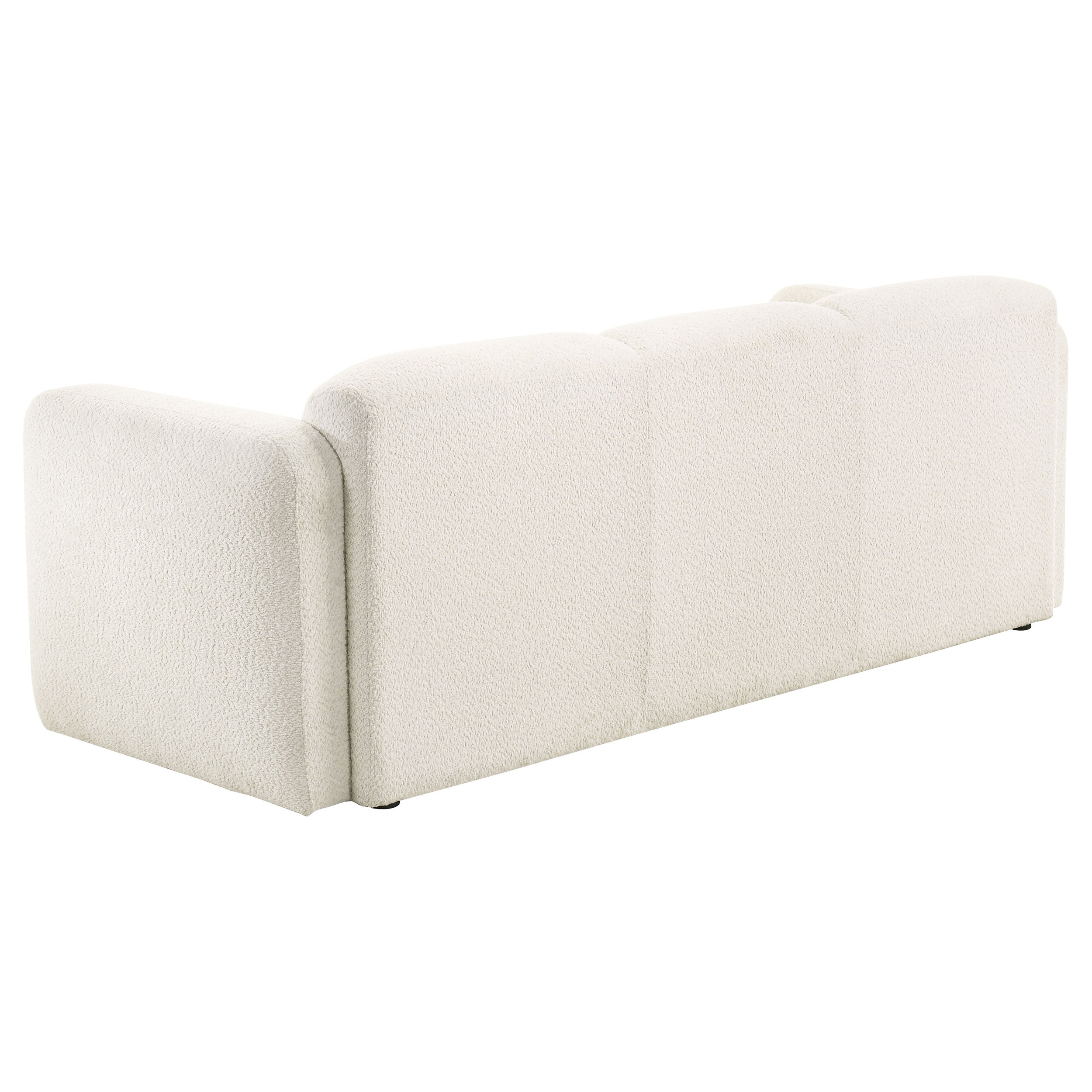 Dorset 2-piece Upholstered Round Track Arm Sofa Set White — view 5