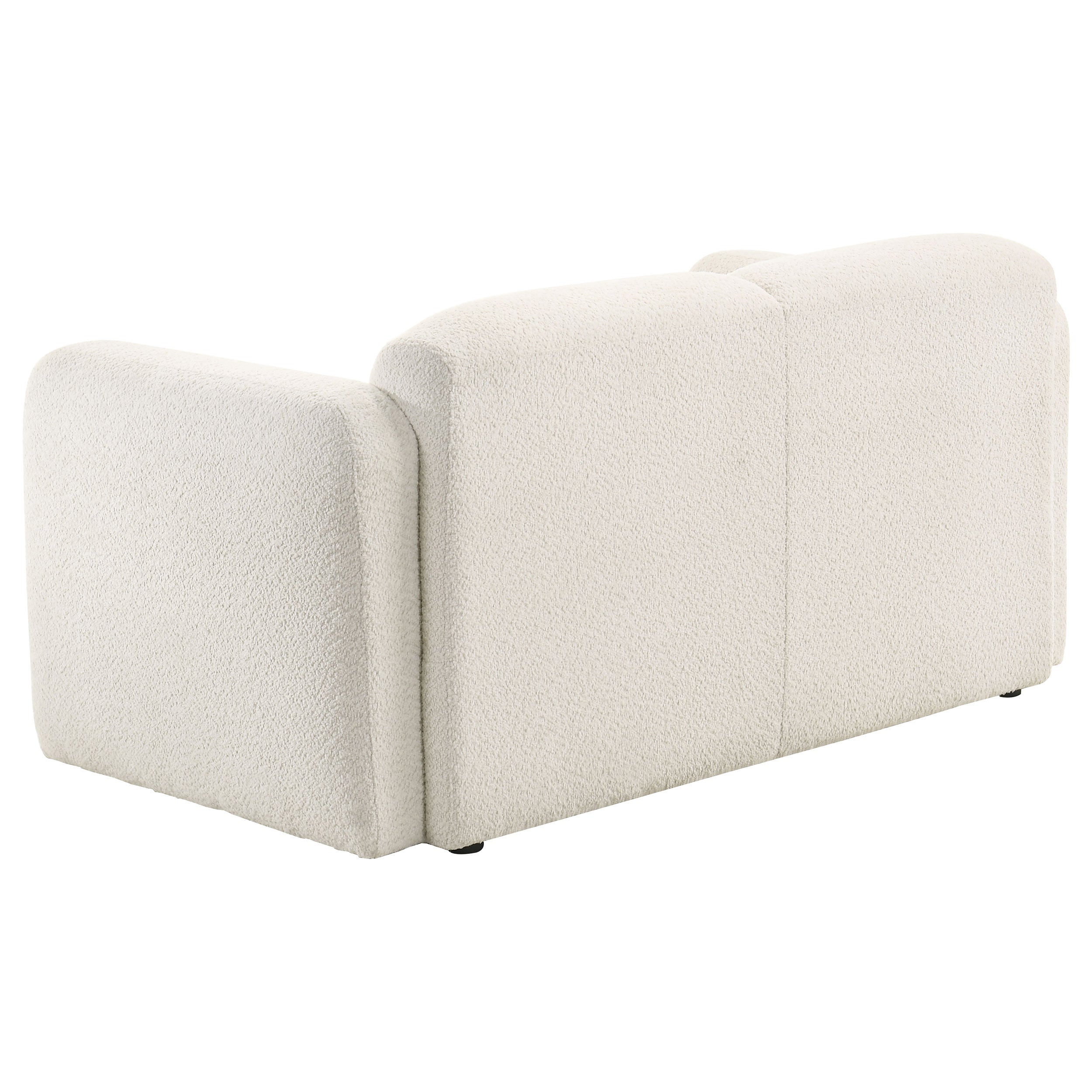 Dorset 3-piece Upholstered Round Track Arm Sofa Set White — view 9