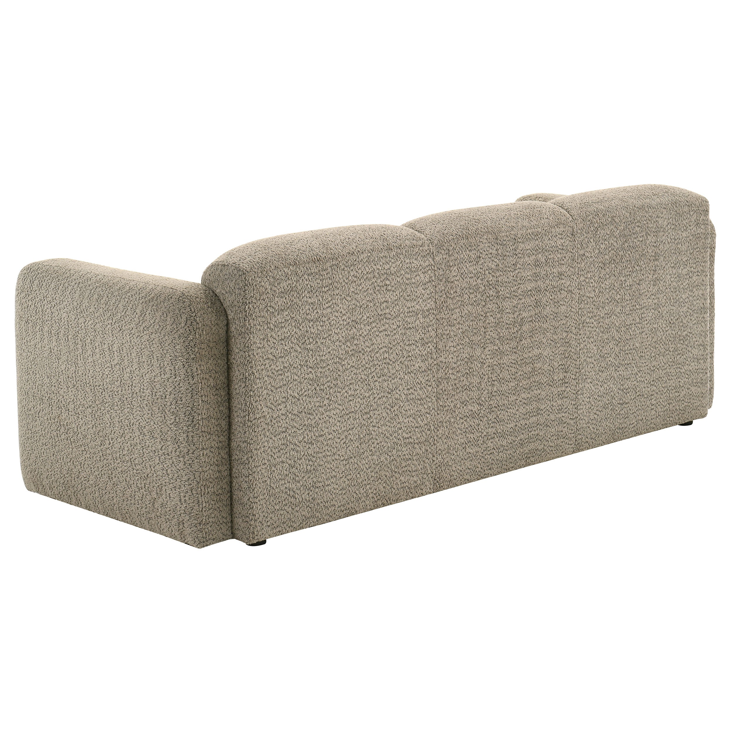 Dorset 2-piece Upholstered Round Track Arm Sofa Set Brown — view 5