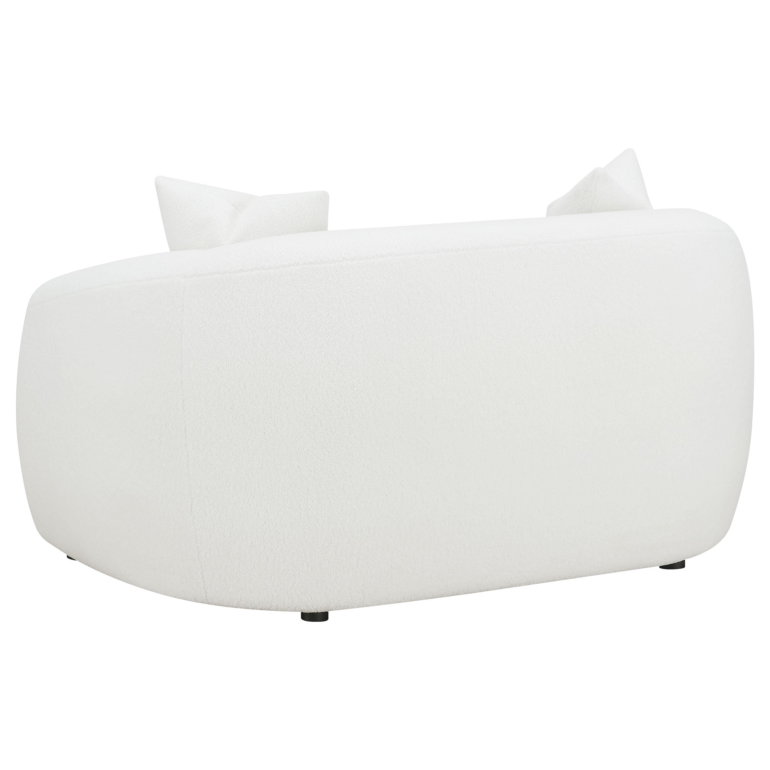 Isabella 3-piece Faux Sheepskin Upholstered Sofa Set Natural — view 8