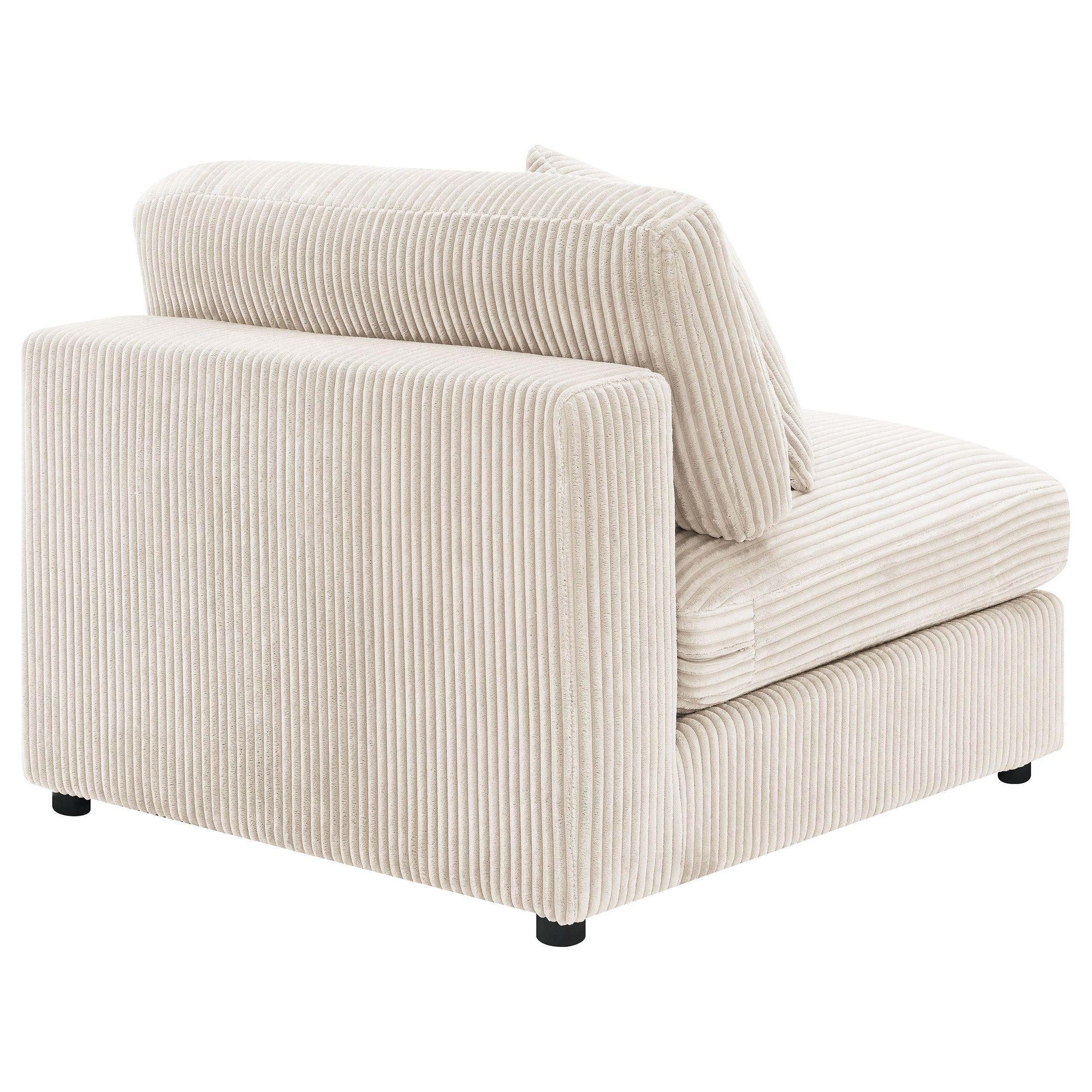 Blaine Upholstered Armless Chair Sand — view 7