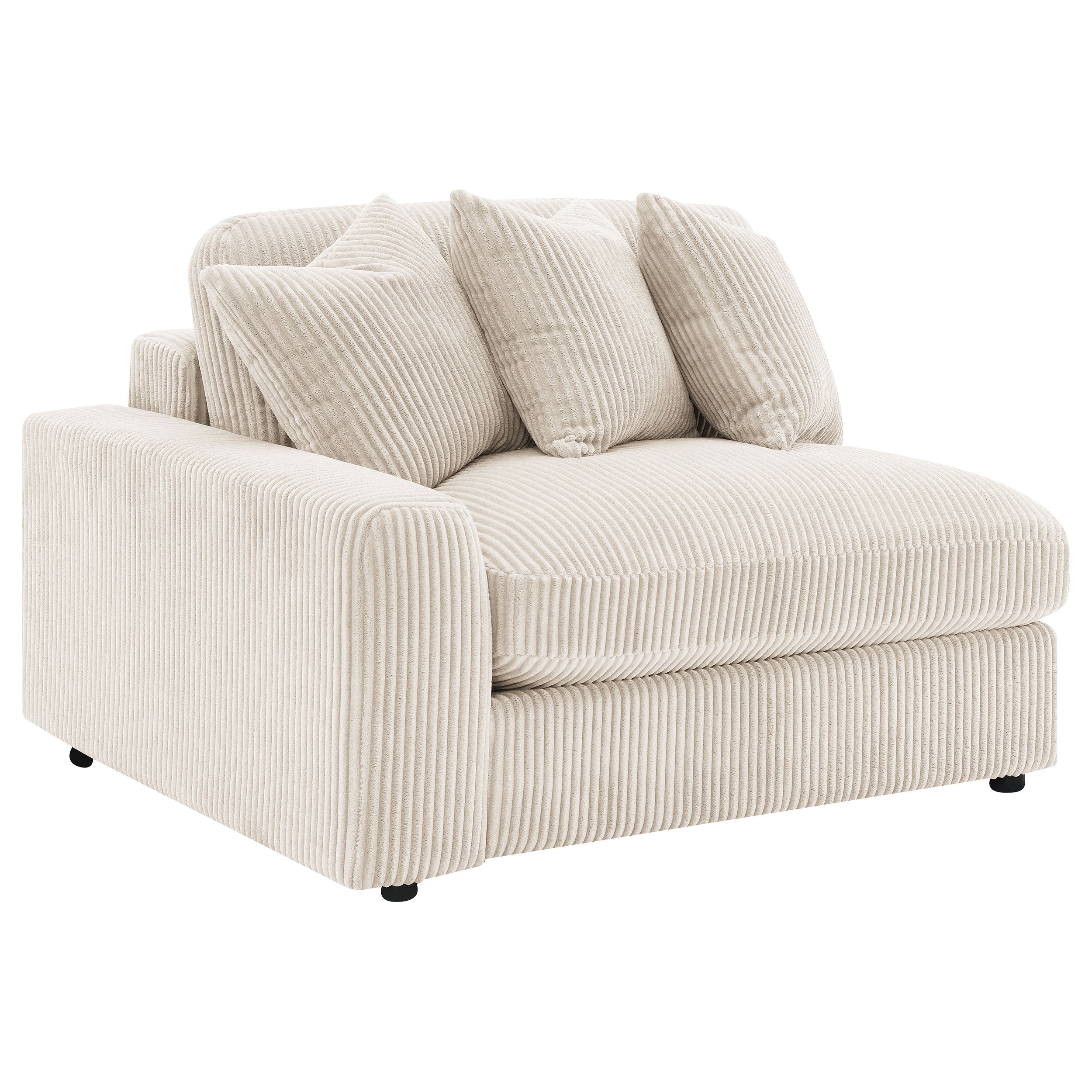 Blaine Upholstered Reversible Chaise Sectional Sofa Sand — view 10