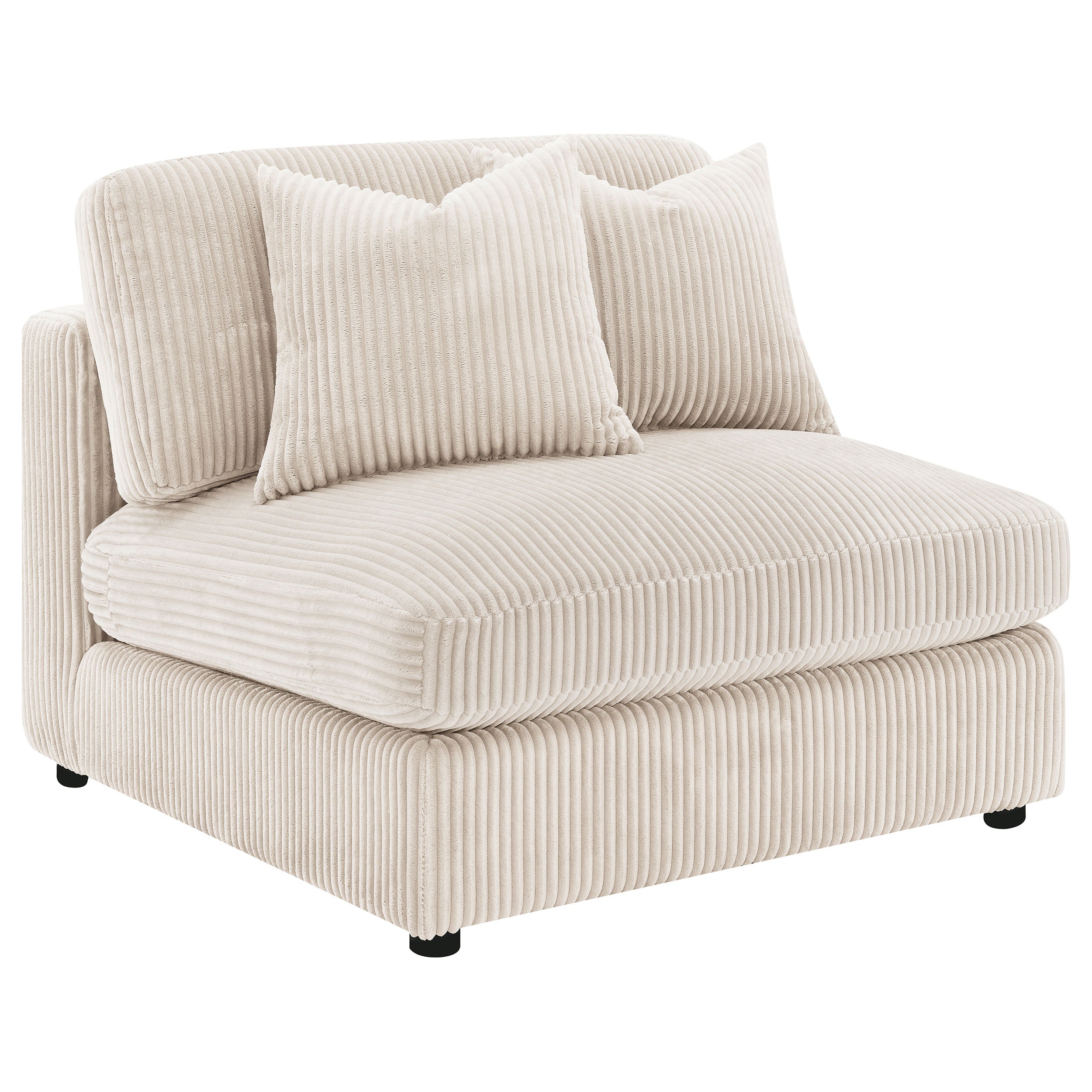 Blaine Upholstered Reversible Chaise Sectional Sofa Sand — view 12