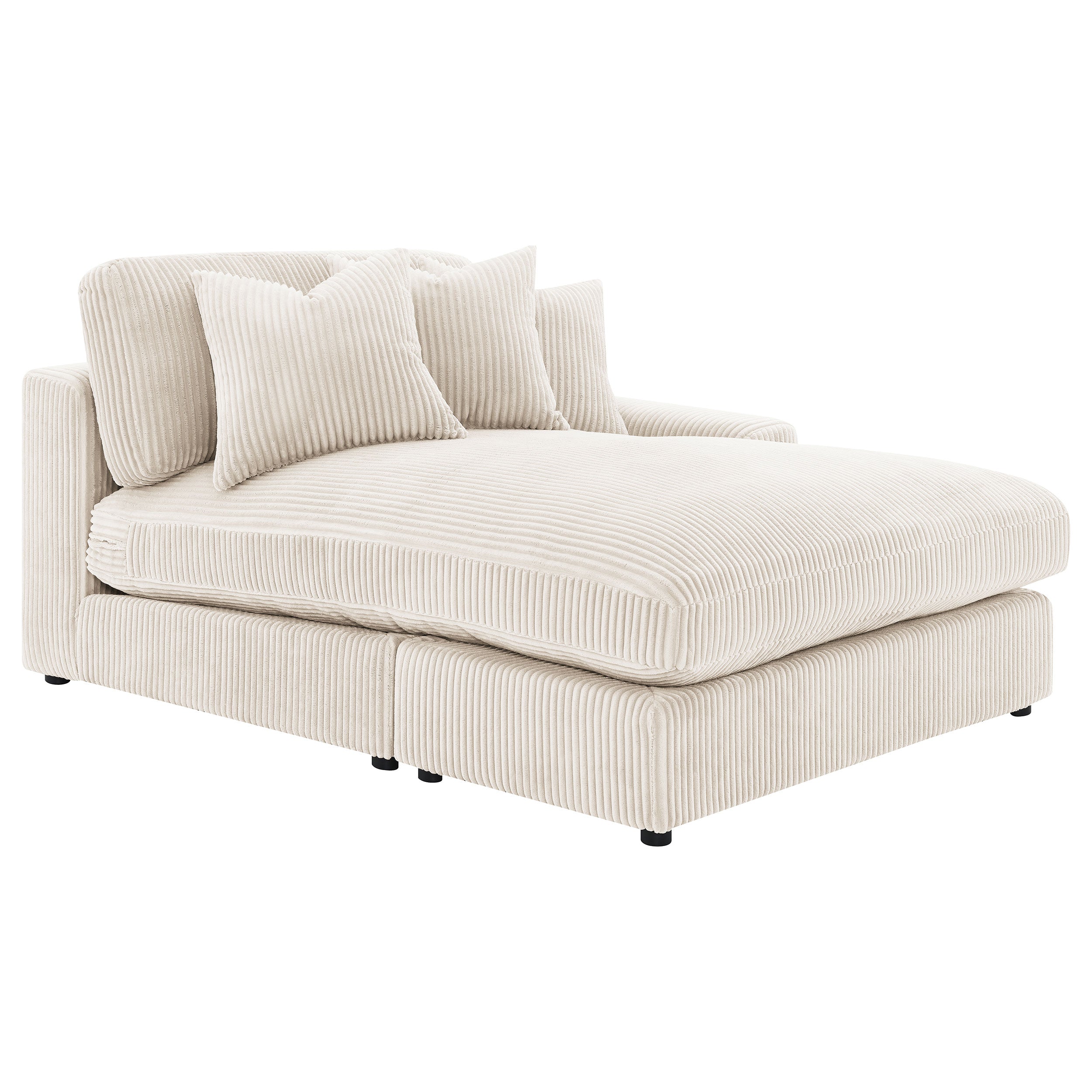 Blaine Upholstered Reversible Chaise Sectional Sofa Sand — view 14