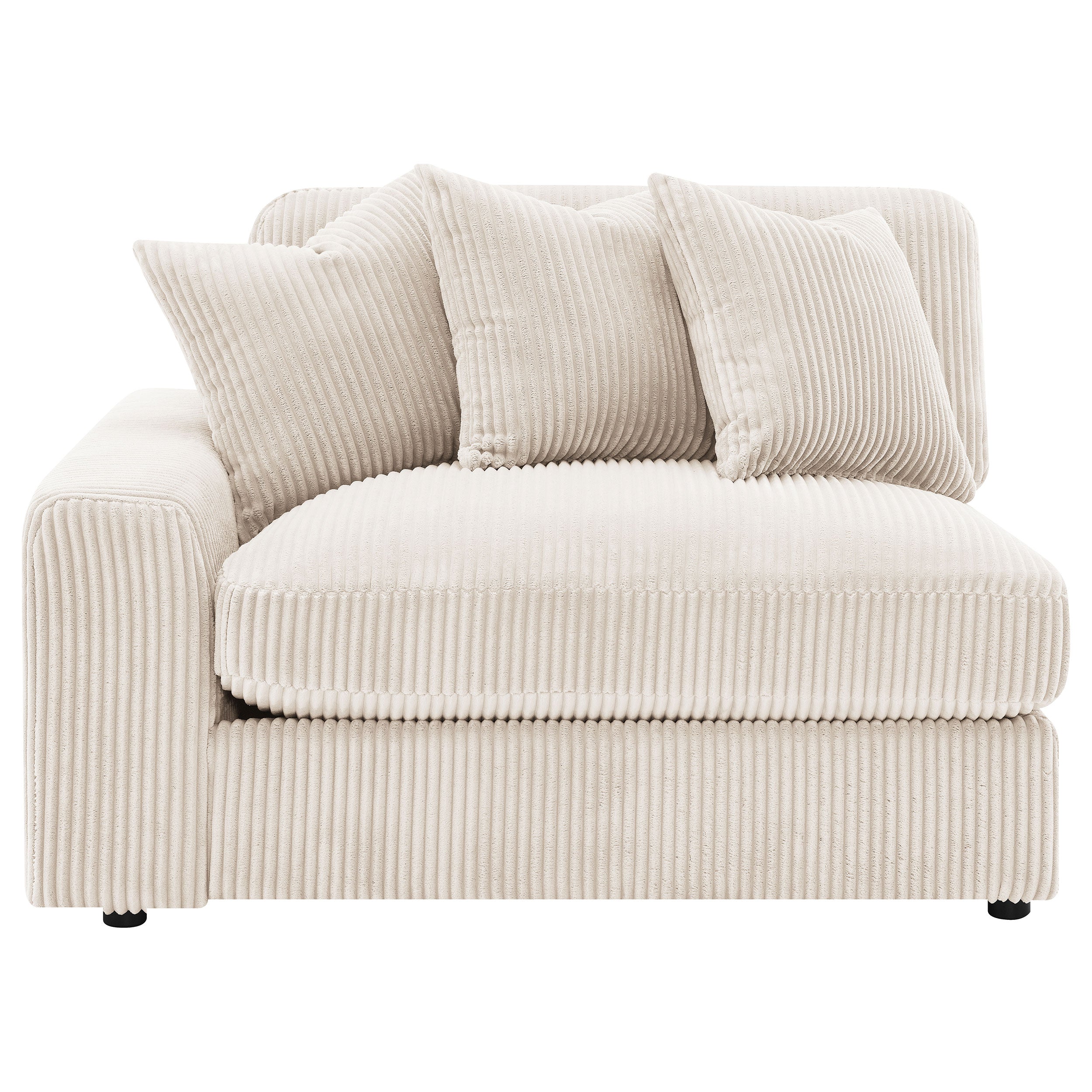Blaine Upholstered Reversible Chaise Sectional Sofa Sand — view 16