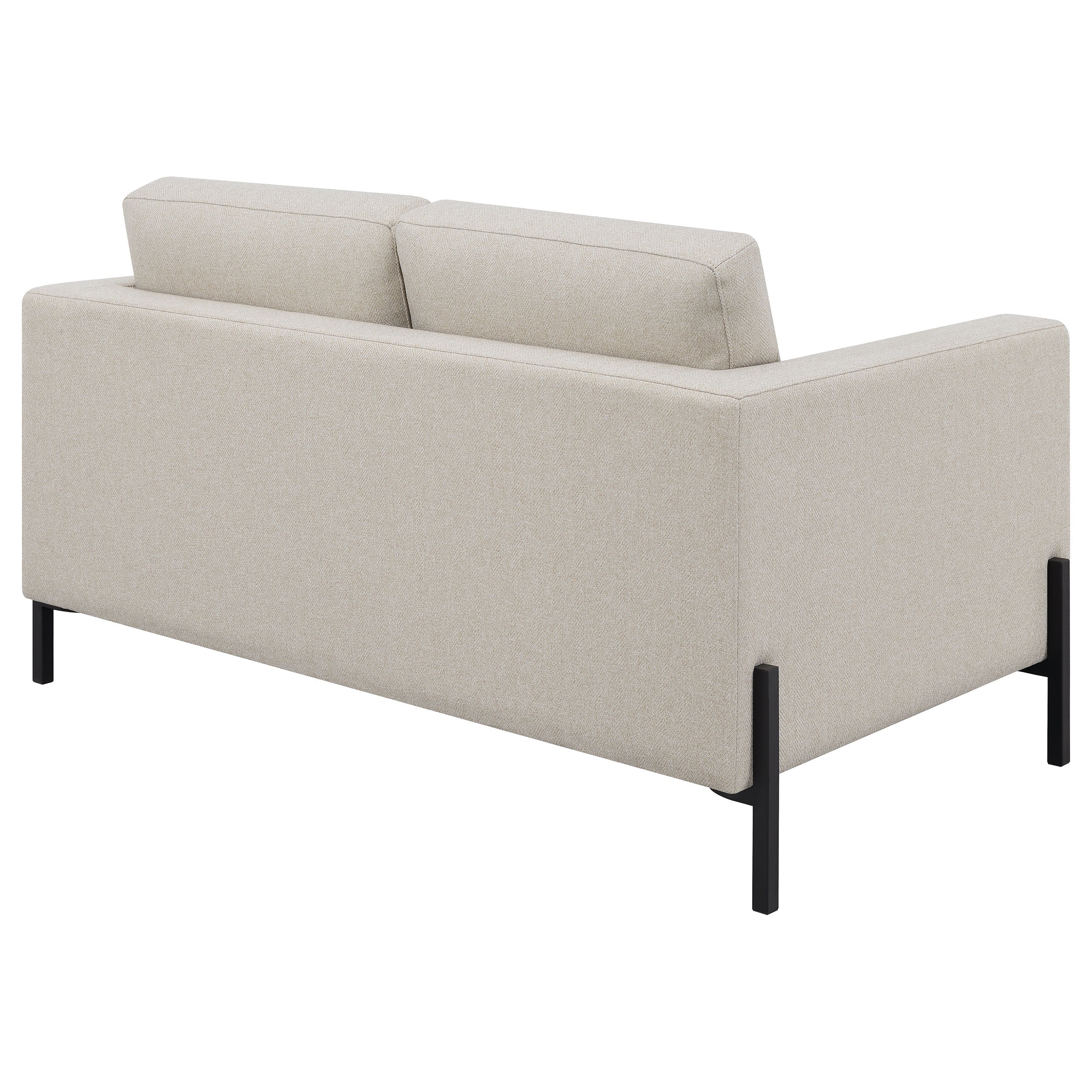 Tilly Upholstered Track Arm Loveseat Oatmeal — view 7