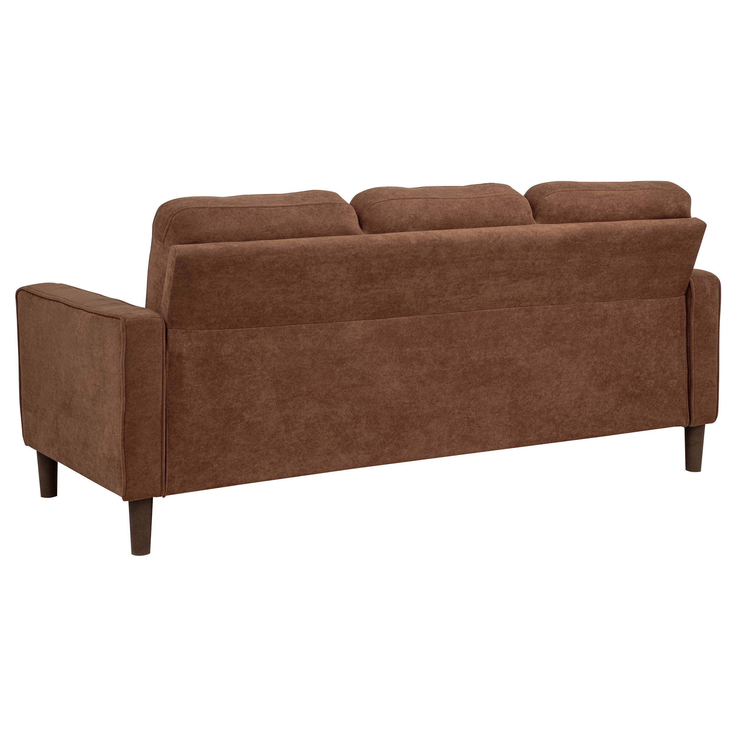 Bowen II 2-piece Fabric Upholstered Track Arm Sofa Set Rust — view 5
