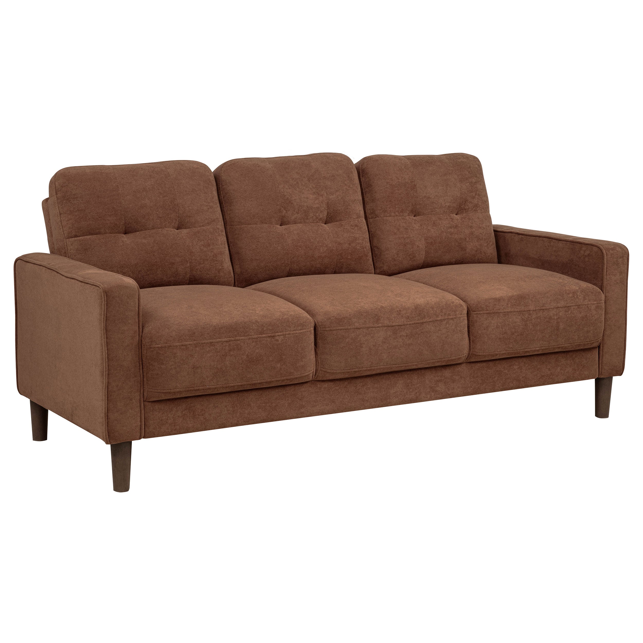 Bowen II 3-piece Fabric Upholstered Track Arm Sofa Set Rust — view 3