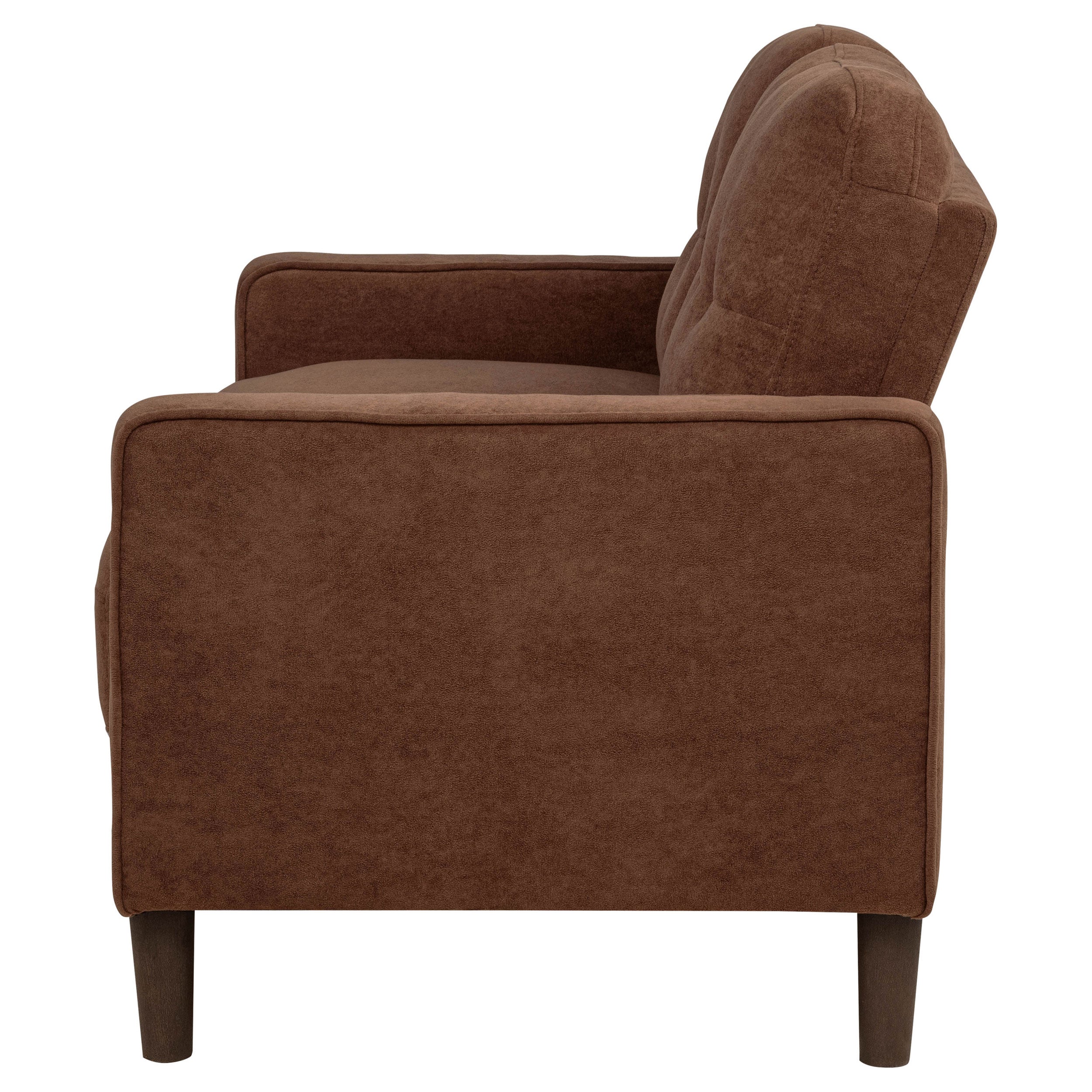 Bowen II Fabric Upholstered Track Arm Loveseat Rust — view 5