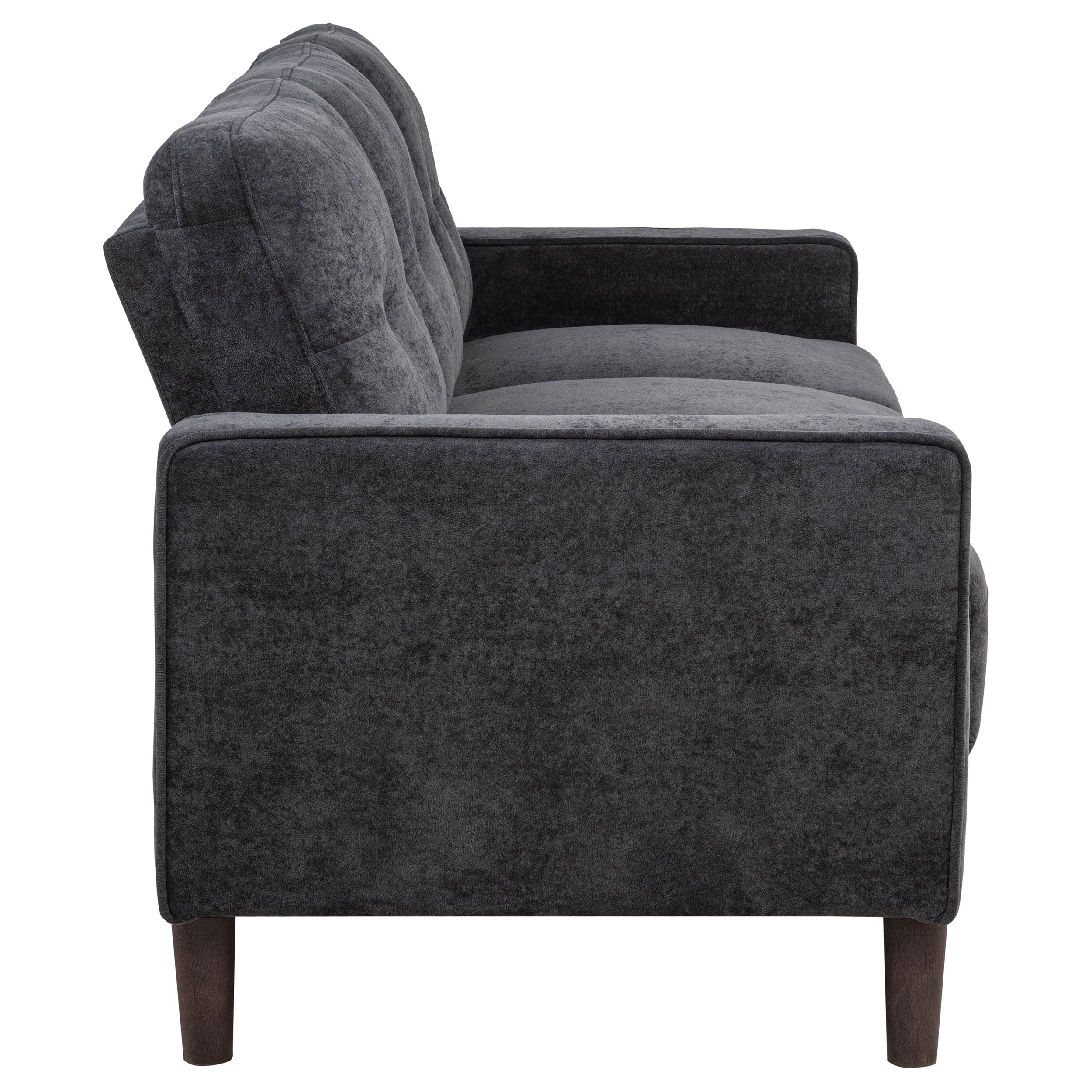 Bowen II 3-piece Upholstered Track Arm Sofa Set Steel Grey — view 6