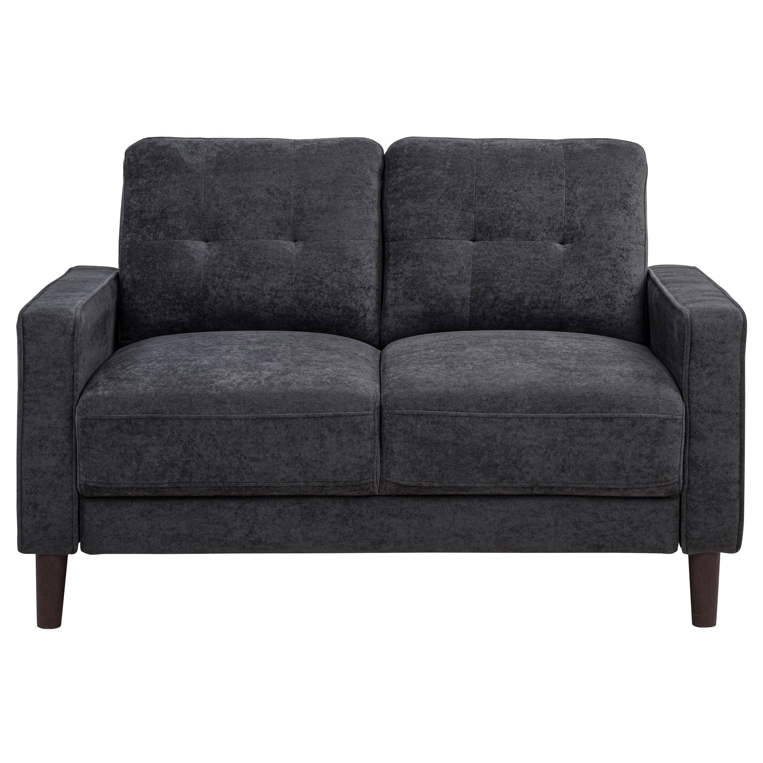 Bowen II 3-piece Upholstered Track Arm Sofa Set Steel Grey — view 8