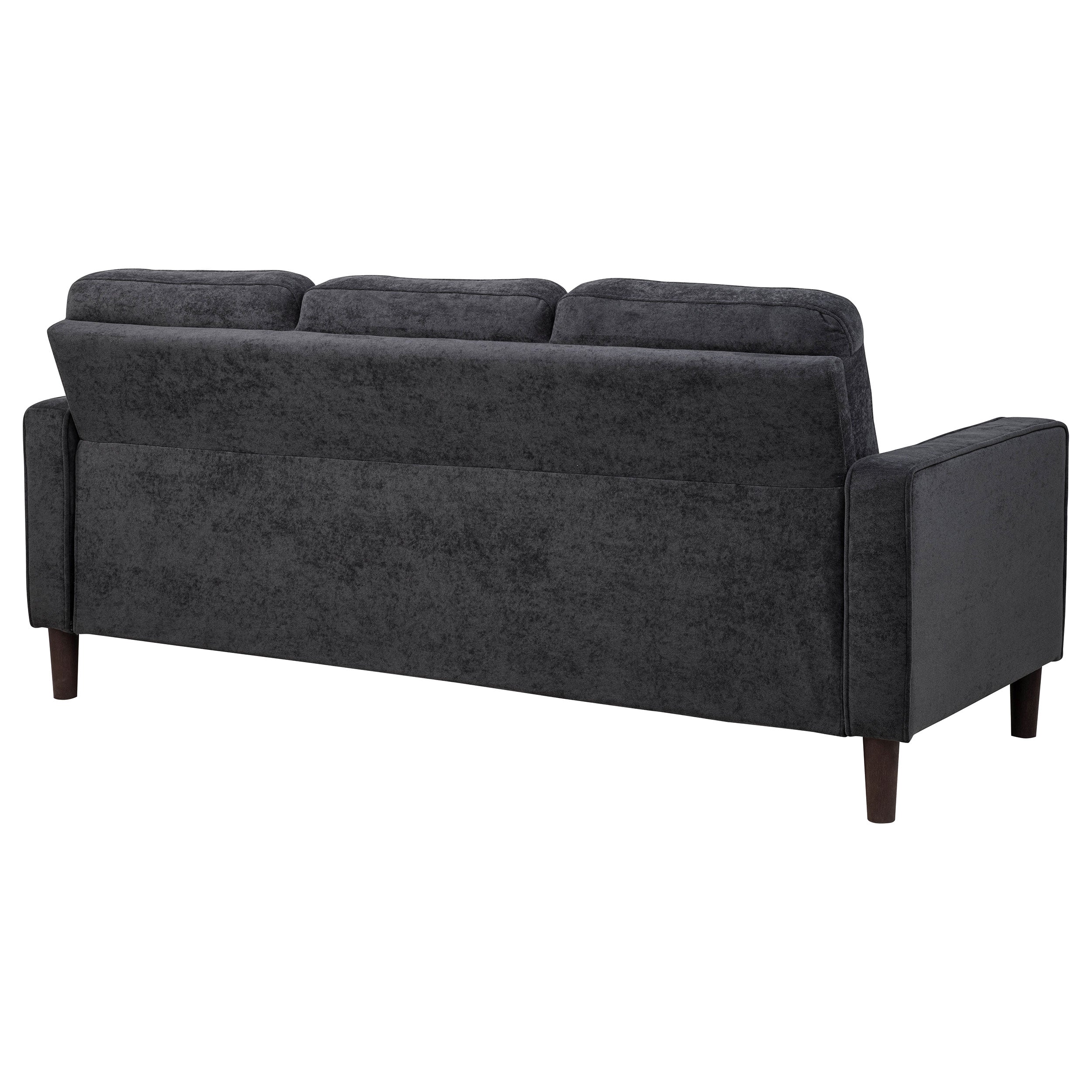 Bowen II Fabric Upholstered Track Arm Sofa Steel Grey — view 7