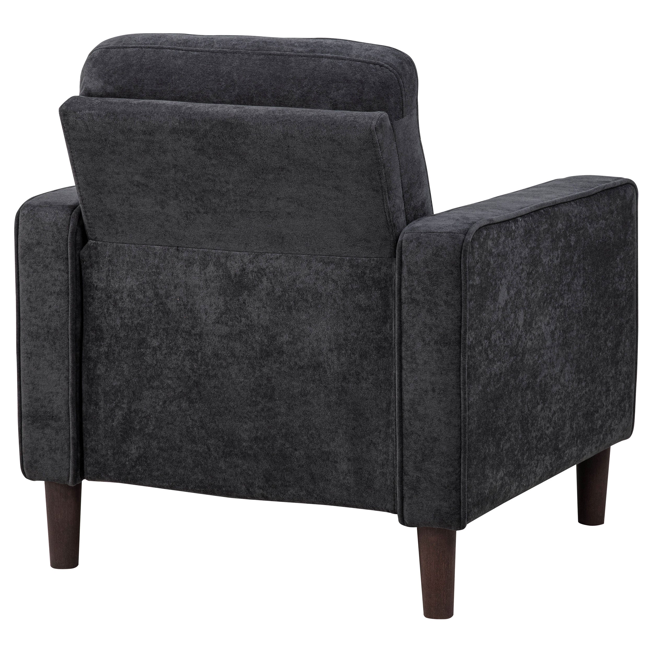 Bowen II Fabric Upholstered Track Arm Chair Steel Grey — view 7