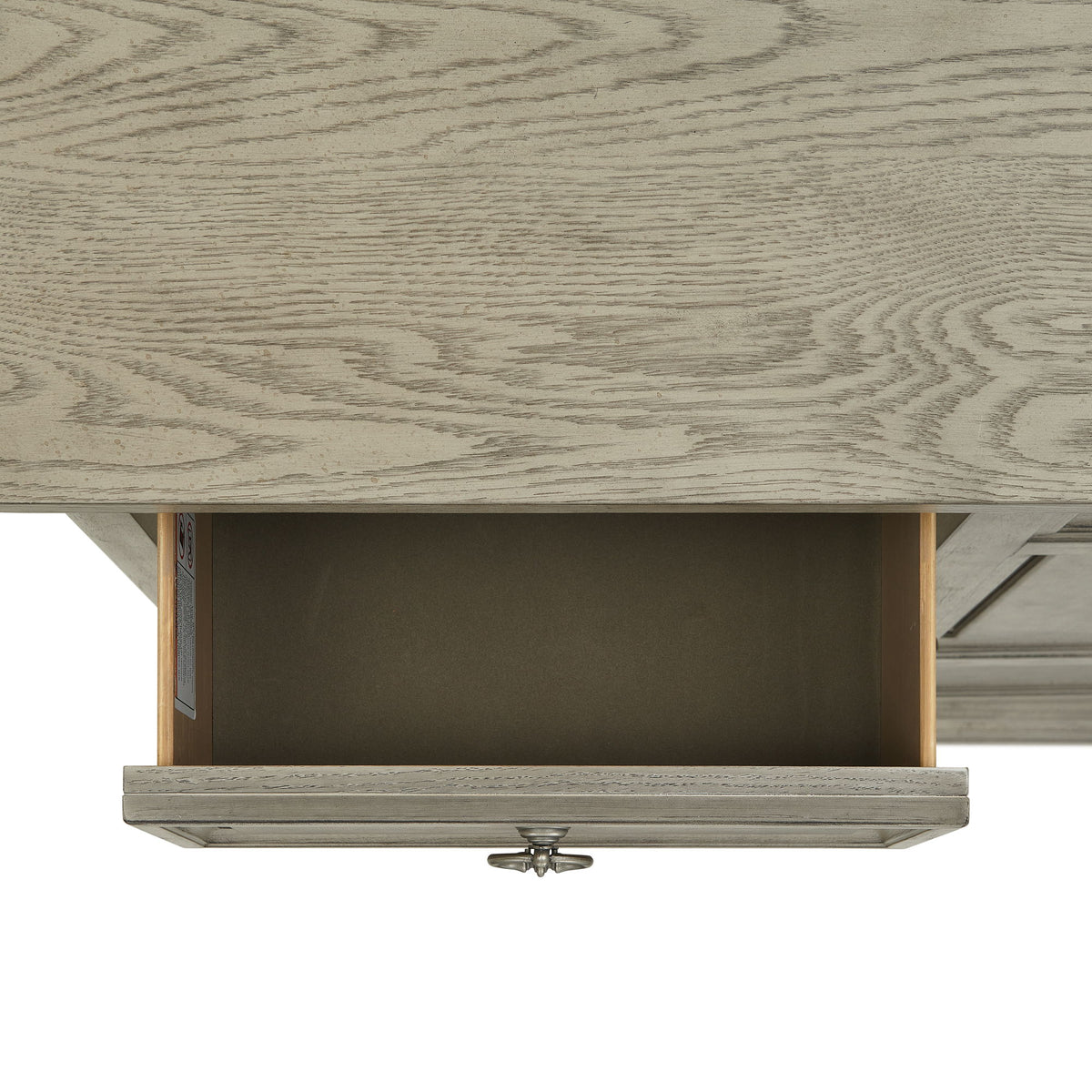 Whit-Ash 5-Drawer Door Chest in Light Gray by Elements International, view 5