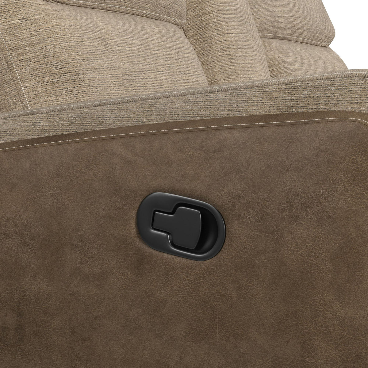 Hornet Motion Glider Loveseat With Console in Dark Gray by Elements International, view 5