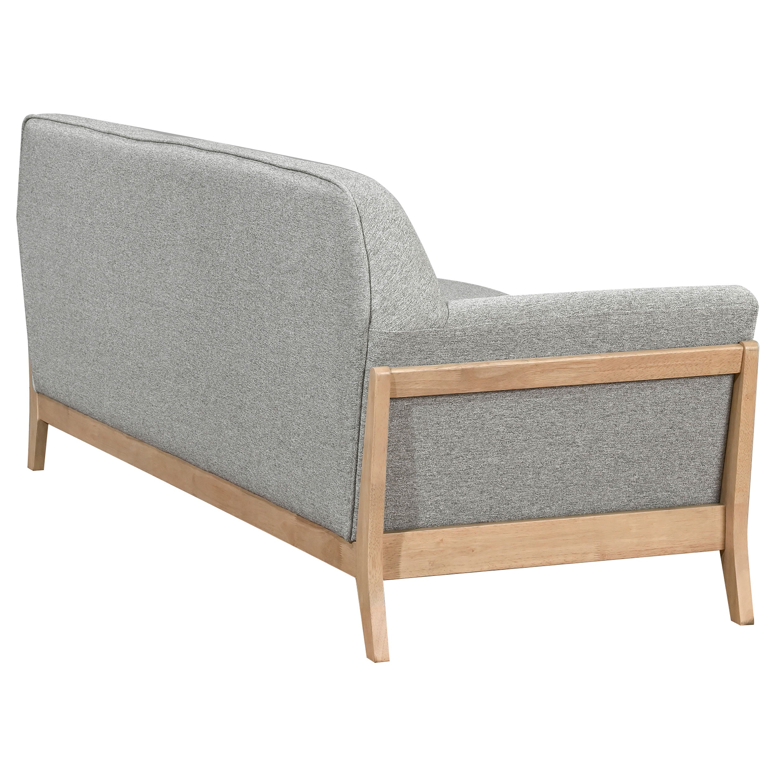Vaughn Fabric Upholstered Flared Arm Sofa Grey — view 7