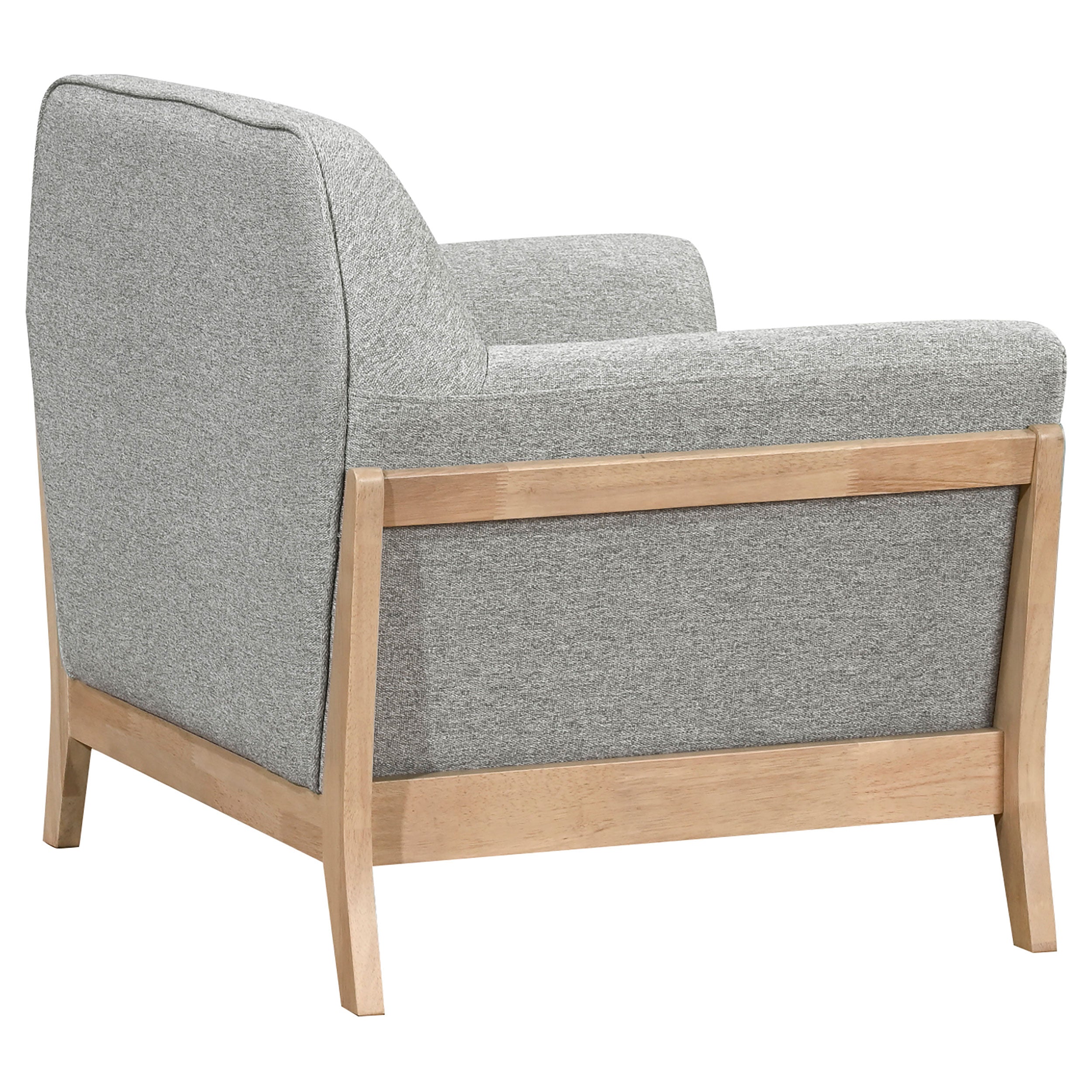 Vaughn Fabric Upholstered Flared Arm Accent Chair Grey — view 7