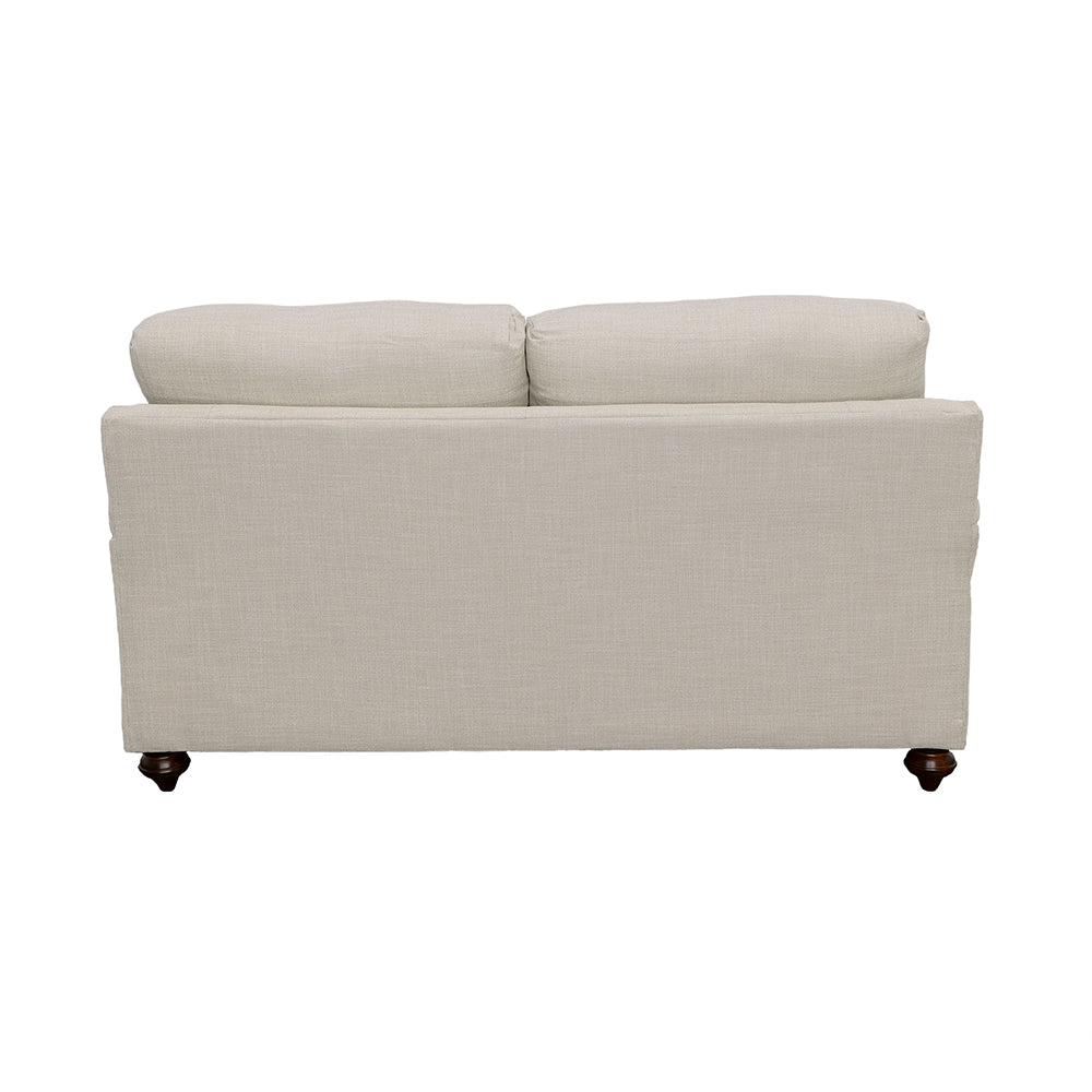 Glenn Upholstered English Arm Loveseat Light Grey and Blue — view 6