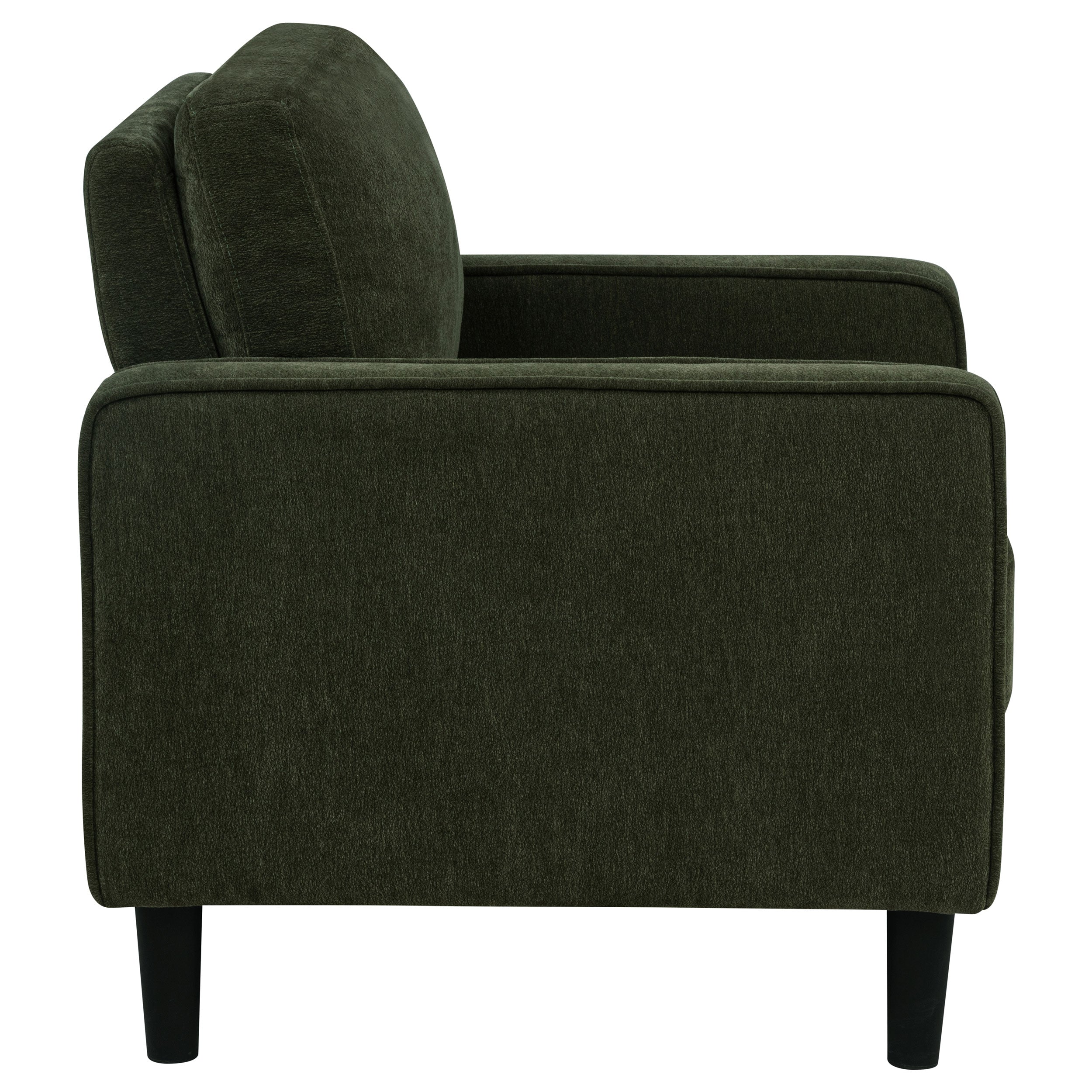 Ruth 3-piece Fabric Upholstered Track Arm Sofa Matcha Green — view 14