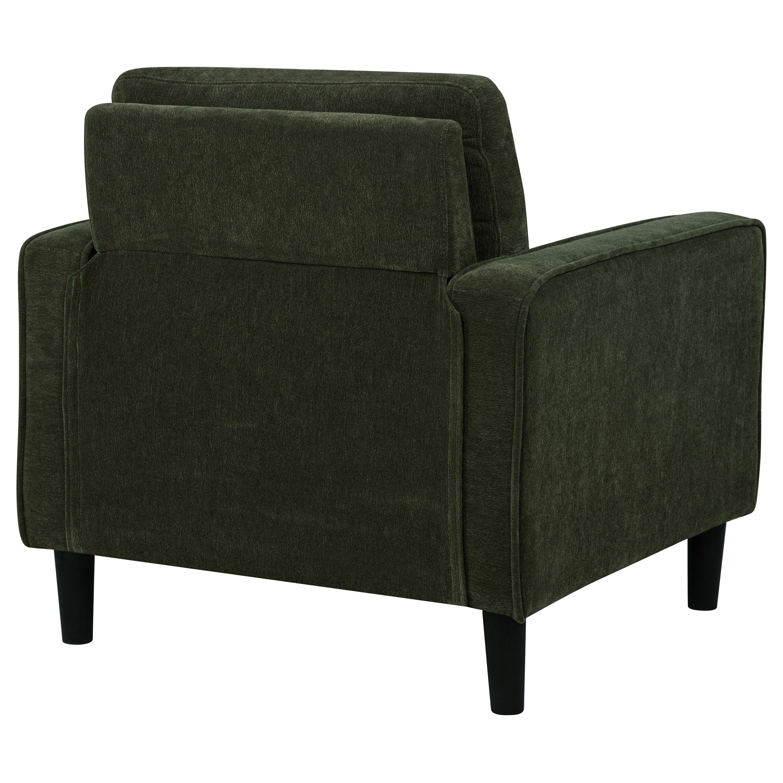Ruth Fabric Upholstered Track Arm Accent Chair Matcha Green — view 7