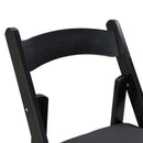Solid Wood Upholstered Folding Chair Set, Dining Room (Set of 4)