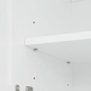 Bathroom Vanity With 2 Damping Hinge Doors, 3 Drawers, Adjustable Shelves - White