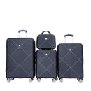 4 Piece Lightweight Suitcase, Makeup Box, Aircraft Wheels