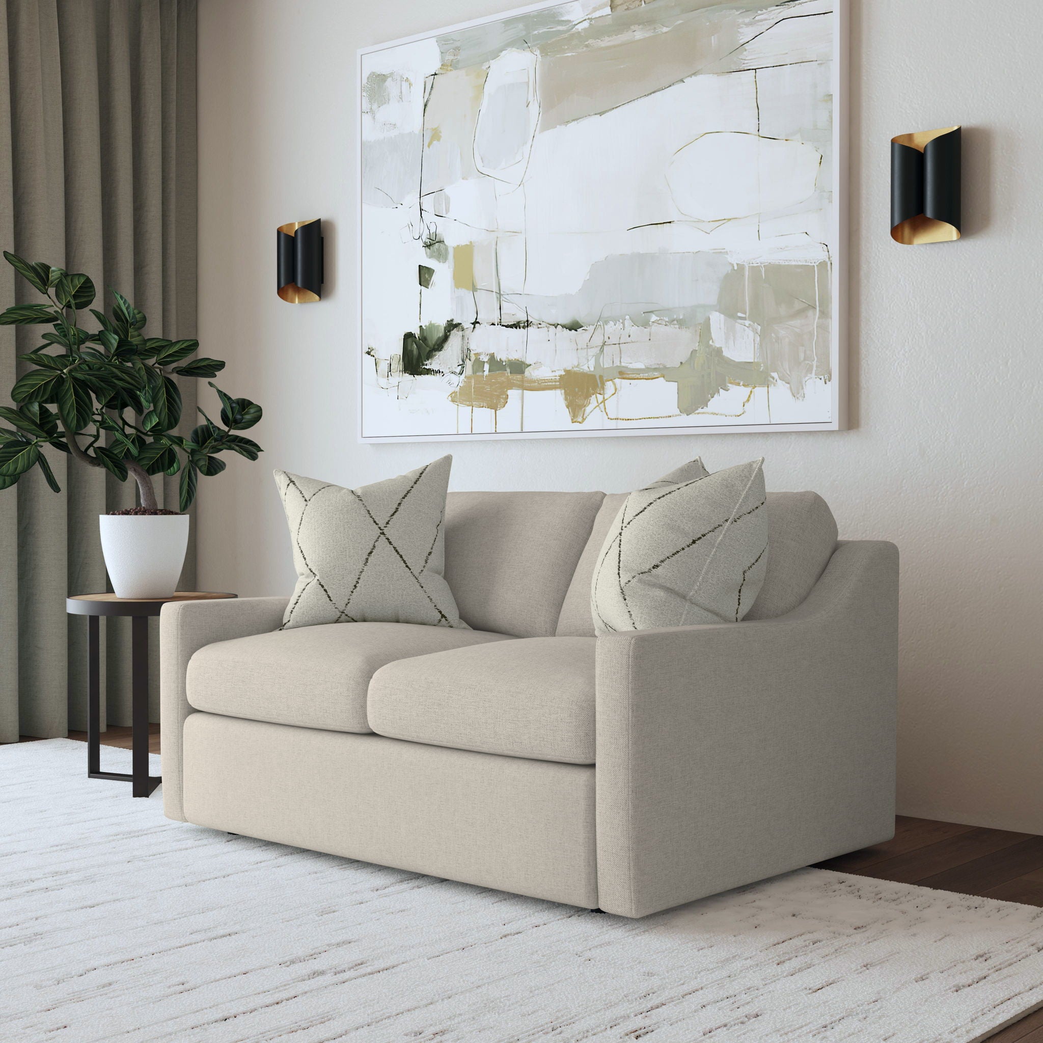 Sky - Fabric Upholstered Loveseat