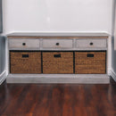 Acid - Basket Storage Cabinet - Gray Ash
