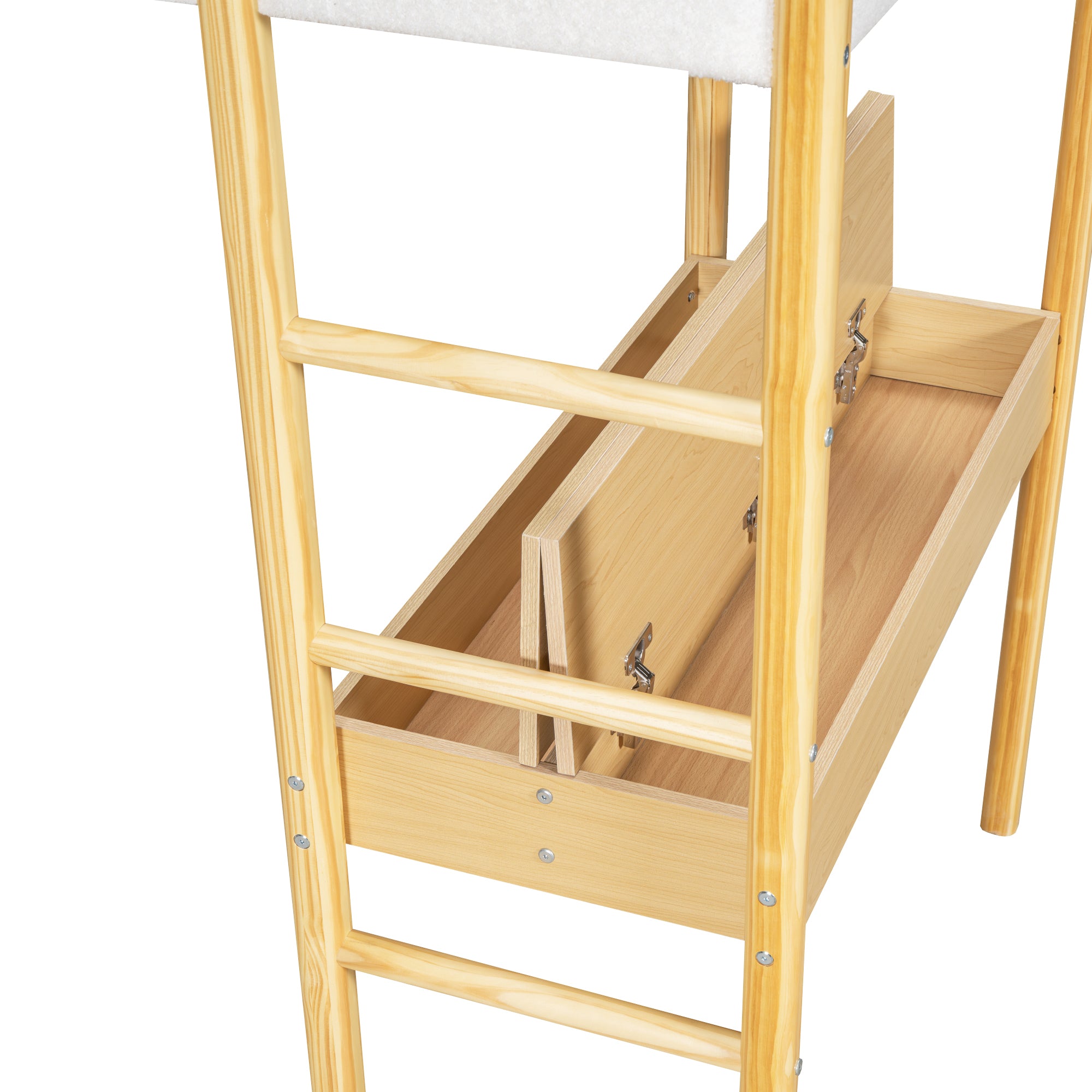 Twin Size Teddy FleeceLoft Bed Wood Bed, Natural - Atlantic Fine Furniture Melbourne FL