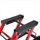 Heavy Duty 1500Lbs Hydraulic Motorcycle Lift Jack With Wheels And Handle - Red / Black