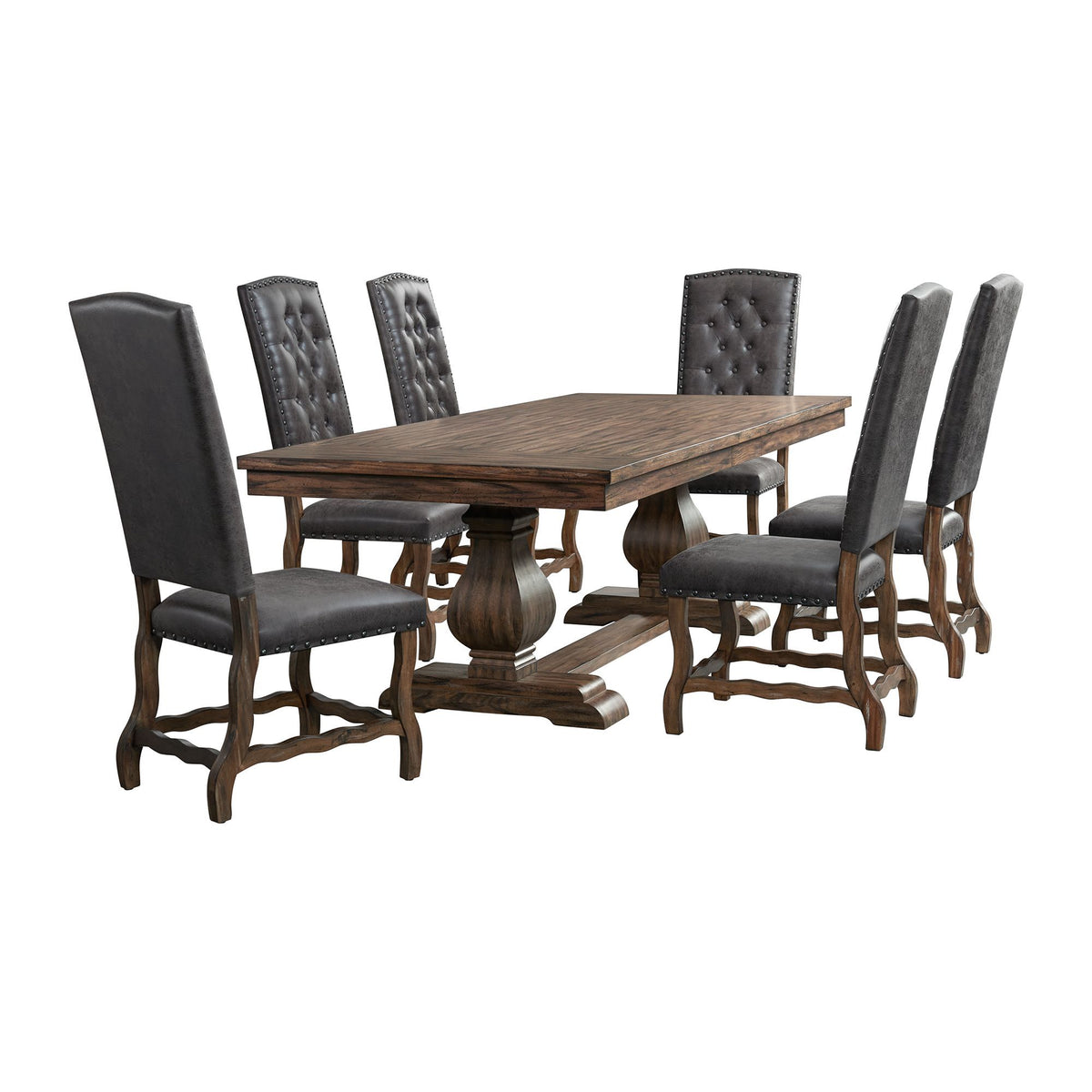 Gramercy Dining Set in Dark Brown by Elements International, view 2