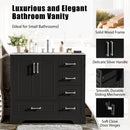 Traditional Bathroom Vanity With Soft Close Doors And Drawers