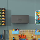 Heavy Duty, Metal Wall Mounted Tool Storage Cabinet Steel Metal Garage Storage Cabinet - Black / Gray