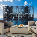 Decorative Freestanding Metal Privacy Screen For Indoor & Outdoor Use